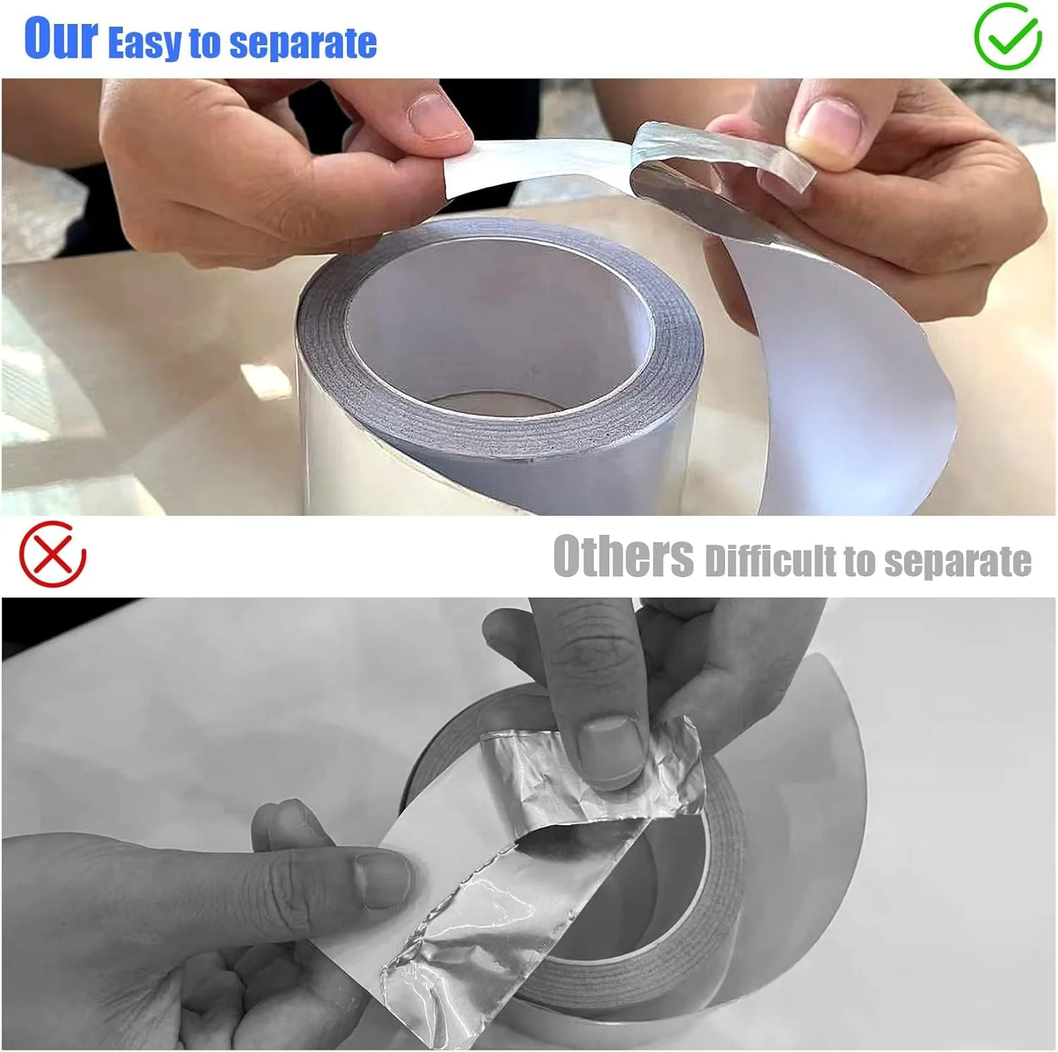 نوار چسب آلومینیومی فویل KASTWAVE، نوار آلومینیومی با دوام و مقاوم در برابر حرارت بالا، نوار فویل نقره ای مقاوم در برابر اشعه ماوراء بنفش 3.9 میل برای HVAC، کانال های هوا، تعمیر فلزات، عایق، دریچه خشک کن، 2 اینچ x 164 فوت نوار چسب آلومینیومی فویل KASTWAVE، نوار آلومینیومی با دوام و مقاوم در برابر حرارت بالا، نوار فویل نقره ای مقاوم در برابر اشعه ماوراء بنفش 3.9 میل برای HVAC، کانال های هوا، تعمیر فلزات، عایق، دریچه خشک کن، 2 اینچ x 164 فوت