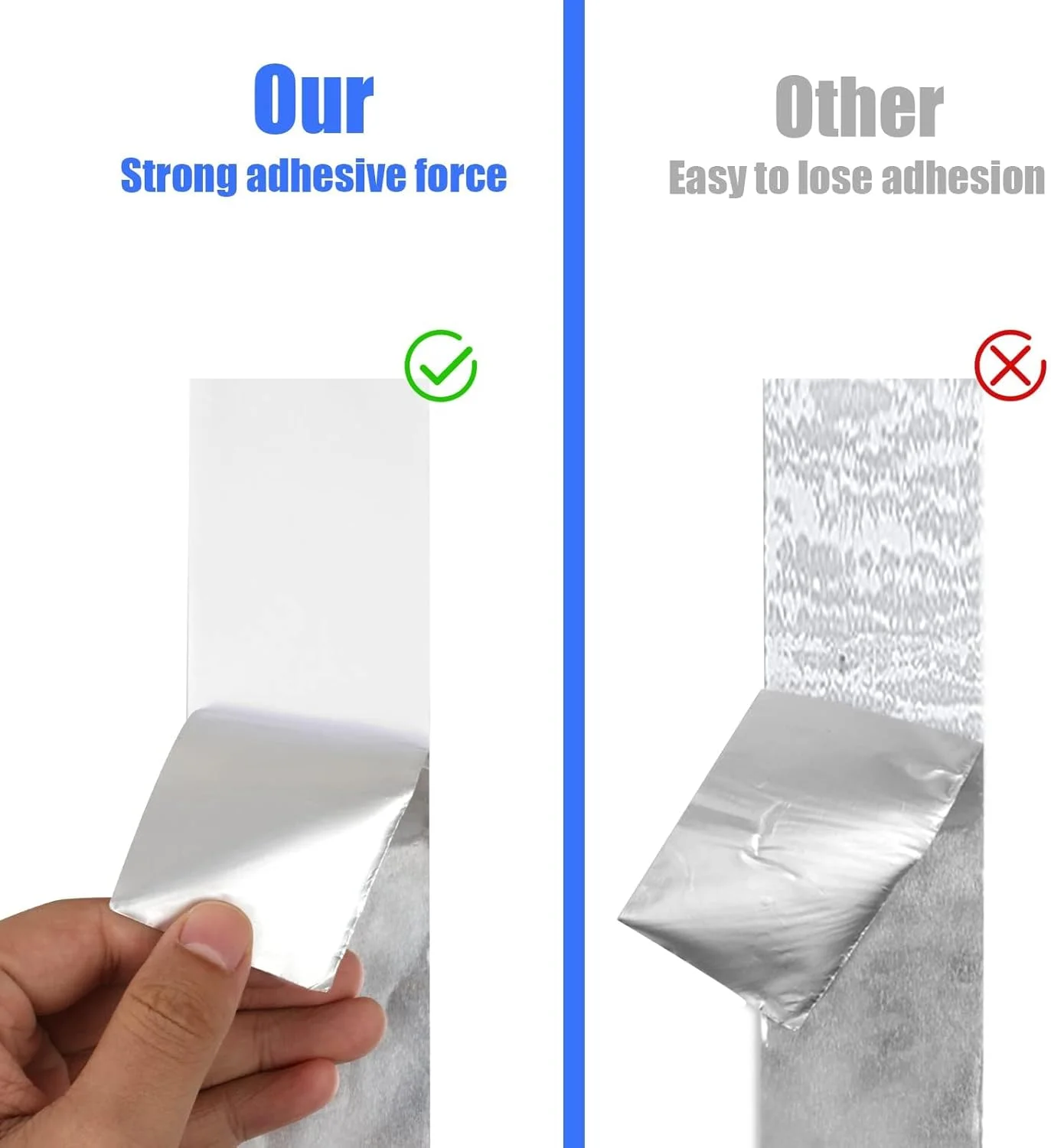 نوار چسب آلومینیومی فویل KASTWAVE، نوار آلومینیومی با دوام و مقاوم در برابر حرارت بالا، نوار فویل نقره ای مقاوم در برابر اشعه ماوراء بنفش 3.9 میل برای HVAC، کانال های هوا، تعمیر فلزات، عایق، دریچه خشک کن، 2 اینچ x 164 فوت نوار چسب آلومینیومی فویل KASTWAVE، نوار آلومینیومی با دوام و مقاوم در برابر حرارت بالا، نوار فویل نقره ای مقاوم در برابر اشعه ماوراء بنفش 3.9 میل برای HVAC، کانال های هوا، تعمیر فلزات، عایق، دریچه خشک کن، 2 اینچ x 164 فوت