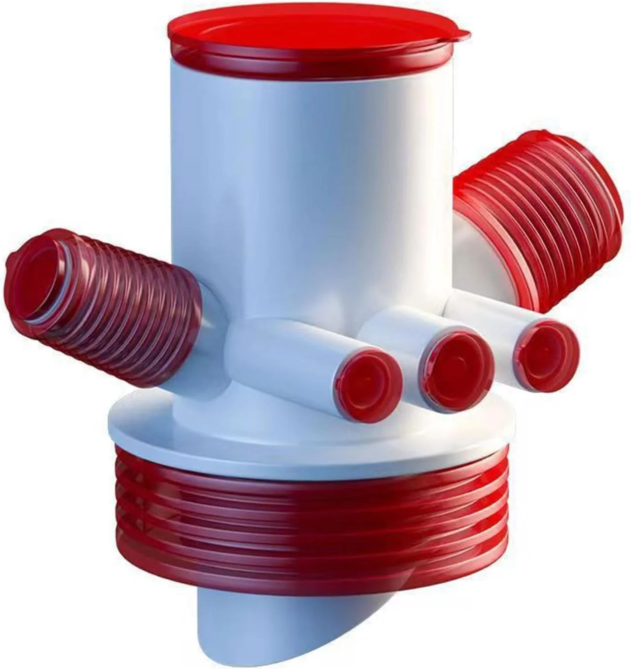 اتصال چندراهی لوله فاضلاب آشپزخانه KASTWAVE، اتصال دهنده چند منظوره لوله سینک ظرفشویی برای اتصال چندین لوله برای جریان روان آب، اتصال آسان لوله، راه حل صرفه جویی در فضا و ضد نشت