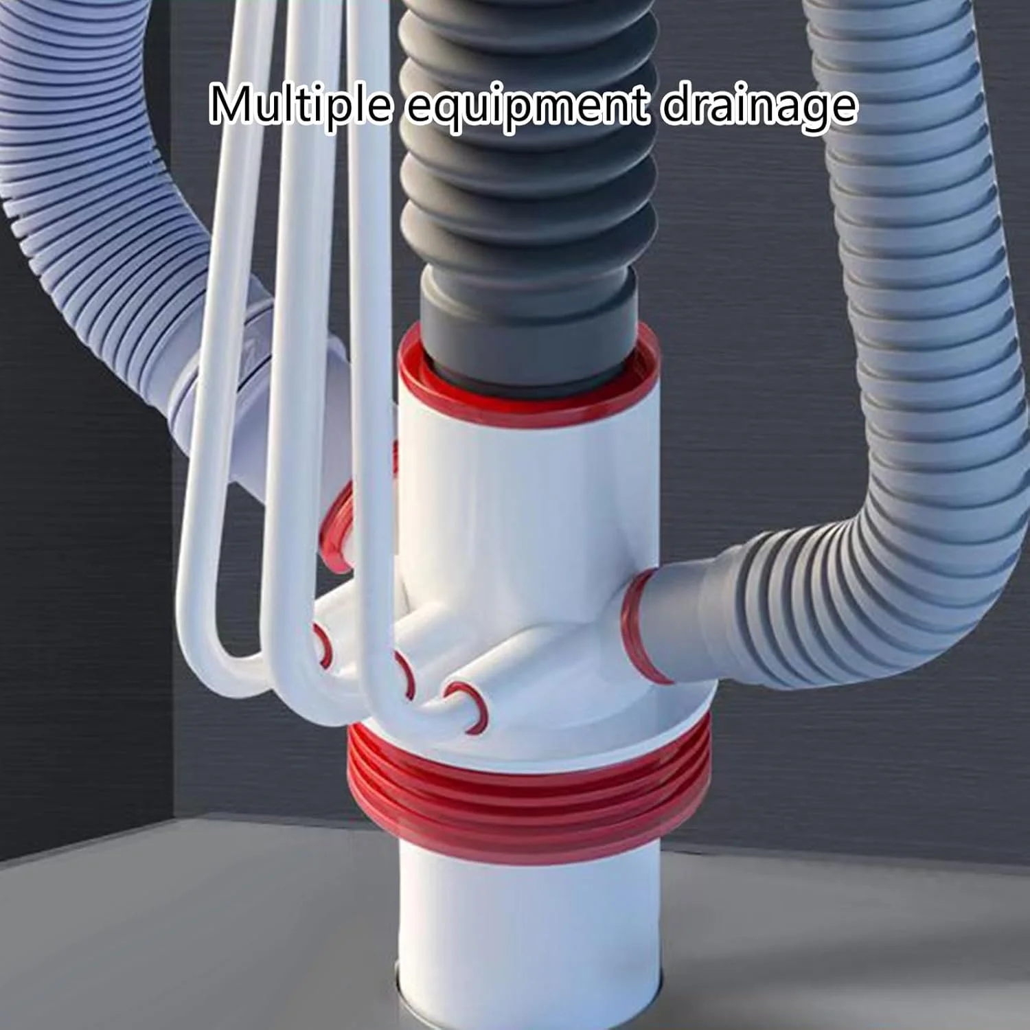 اتصال چندراهی لوله فاضلاب آشپزخانه KASTWAVE، اتصال دهنده چند منظوره لوله سینک ظرفشویی برای اتصال چندین لوله برای جریان روان آب، اتصال آسان لوله، راه حل صرفه جویی در فضا و ضد نشت اتصال چندراهی لوله فاضلاب آشپزخانه KASTWAVE، اتصال دهنده چند منظوره لوله سینک ظرفشویی برای اتصال چندین لوله برای جریان روان آب، اتصال آسان لوله، راه حل صرفه جویی در فضا و ضد نشت