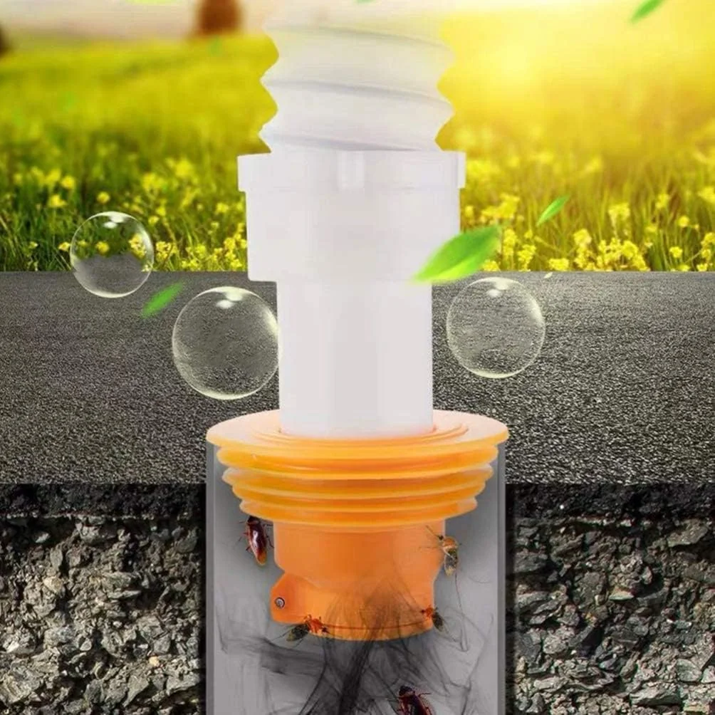 دوشاخه سیلیکونی لوله تخلیه KASTWAVE، حلقه های آب بندی فاضلاب لوله تخلیه، دوشاخه آب بندی شلنگ تخلیه برای ابزار آب بندی فاضلاب لوله لباسشویی آشپزخانه حمام (نارنجی)