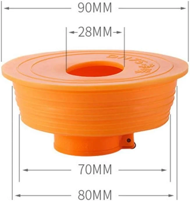 دوشاخه سیلیکونی لوله تخلیه KASTWAVE، حلقه های آب بندی فاضلاب لوله تخلیه، دوشاخه آب بندی شلنگ تخلیه برای ابزار آب بندی فاضلاب لوله لباسشویی آشپزخانه حمام (نارنجی)