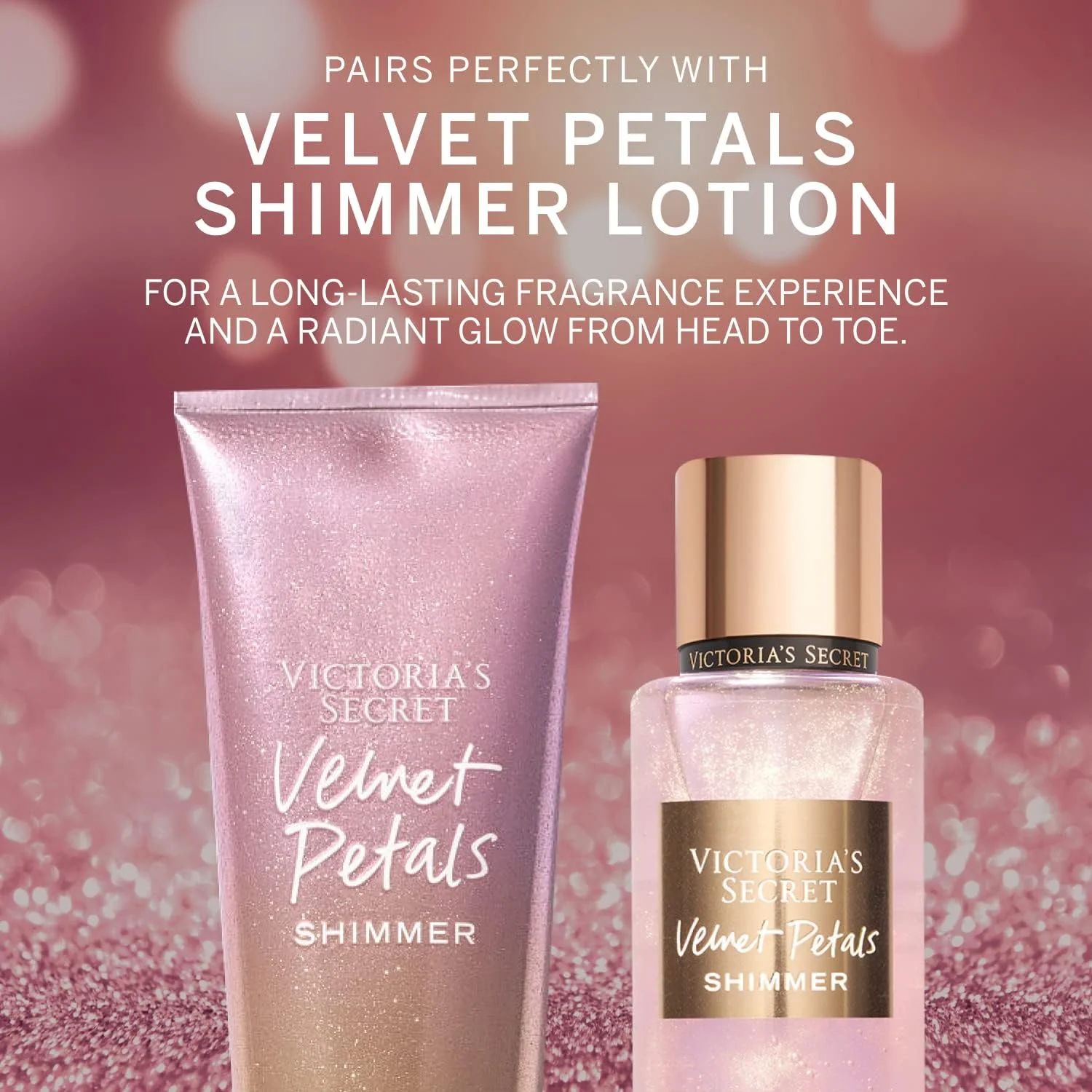 بادی میست زنانه ویکتوریا سکرت مدل Velvet Petals Shimmer، 250 میلی لیتر