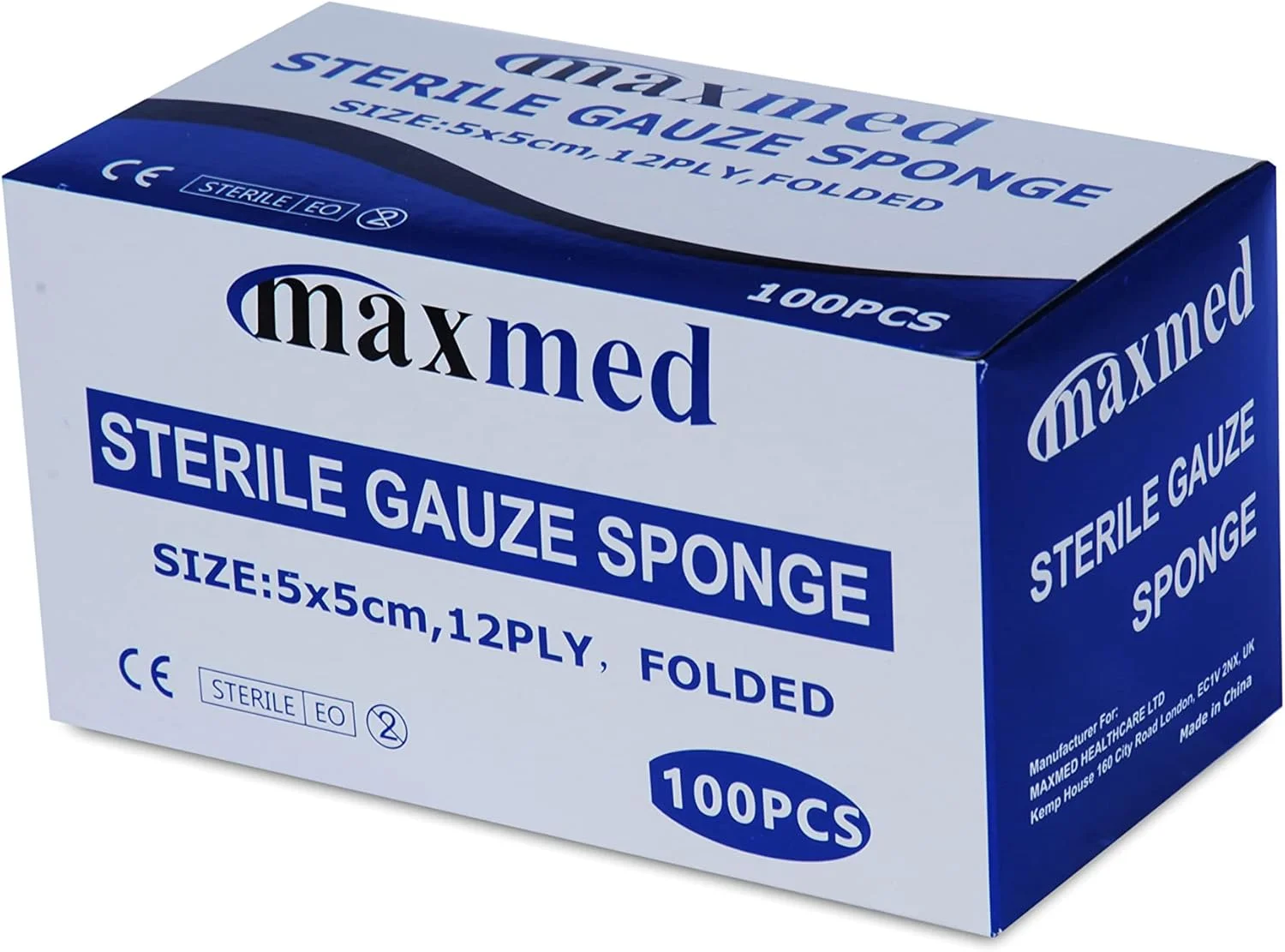 پدهای گاز استریل 5x5 سانتی متری مکس مد برای پانسمان زخم | 100 عددی (5 عدد در 20 بسته) پنبه 12 لایه و بسیار جاذب | پدهای اسفنجی گاز برای مراقبت از زخم و جعبه کمک های اولیه خانگی پدهای گاز استریل 5x5 سانتی متری مکس مد برای پانسمان زخم | 100 عددی (5 عدد در 20 بسته) پنبه 12 لایه و بسیار جاذب | پدهای اسفنجی گاز برای مراقبت از زخم و جعبه کمک های اولیه خانگی