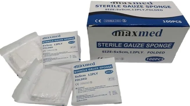 پدهای گاز استریل 5x5 سانتی متری مکس مد برای پانسمان زخم | 100 عددی (5 عدد در 20 بسته) پنبه 12 لایه و بسیار جاذب | پدهای اسفنجی گاز برای مراقبت از زخم و جعبه کمک های اولیه خانگی پدهای گاز استریل 5x5 سانتی متری مکس مد برای پانسمان زخم | 100 عددی (5 عدد در 20 بسته) پنبه 12 لایه و بسیار جاذب | پدهای اسفنجی گاز برای مراقبت از زخم و جعبه کمک های اولیه خانگی