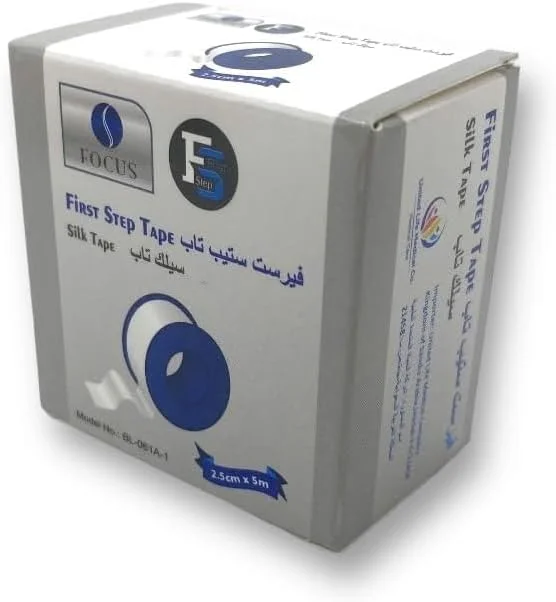 نوار چسب پزشکی ابریشمی فرست استپ 2.5 سانتی متر در 5 متر - ضد حساسیت، تنفس پذیر، نوار چسب قابل پاره شدن با دست برای تثبیت ایمن پانسمان و پوست های حساس نوار چسب پزشکی ابریشمی فرست استپ 2.5 سانتی متر در 5 متر - ضد حساسیت، تنفس پذیر، نوار چسب قابل پاره شدن با دست برای تثبیت ایمن پانسمان و پوست های حساس