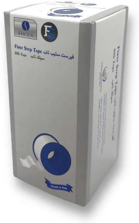 نوار جراحی ابریشمی فرست استپ 10 سانتی متر در 5 متر - ضد حساسیت، تنفس پذیر، بدون لاتکس، نوار چسب پزشکی قابل پاره شدن با دست برای مراقبت از زخم و پانسمان ایمن نوار جراحی ابریشمی فرست استپ 10 سانتی متر در 5 متر - ضد حساسیت، تنفس پذیر، بدون لاتکس، نوار چسب پزشکی قابل پاره شدن با دست برای مراقبت از زخم و پانسمان ایمن