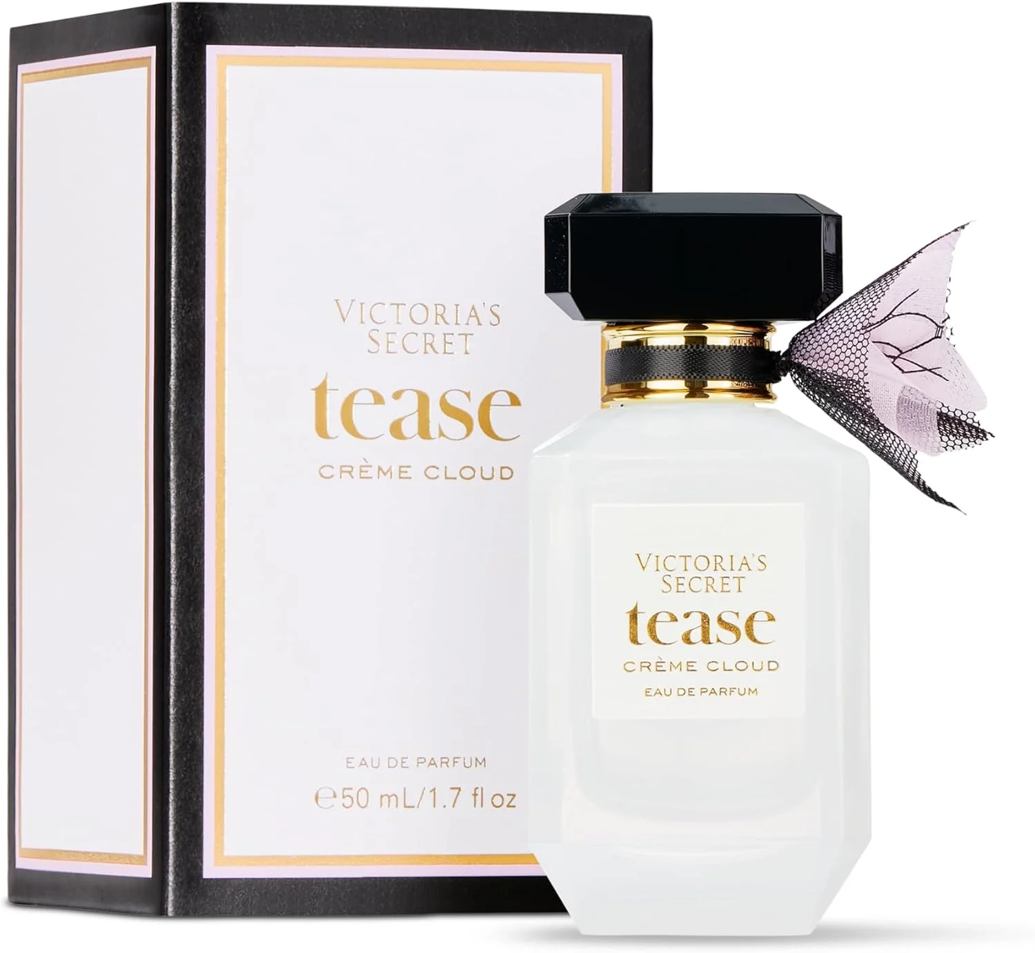 ویکتوریا سیکرت Tease Crème Cloud ادو پرفیوم، با رایحه های مرنگ وانیلی، گل صندل و عنبر خالص، عطر زنانه (50 میلی لیتر)