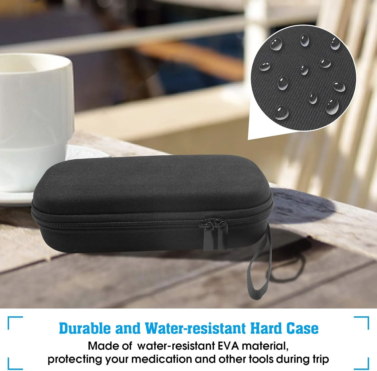 کیف خنک نگهدارنده انسولین ProCase با 2 کیسه یخ، کیف خنک کننده قابل حمل دیابتی برای حمل قلم های انسولین، سرنگ و سوزن - مشکی کیف خنک نگهدارنده انسولین ProCase با 2 کیسه یخ، کیف خنک کننده قابل حمل دیابتی برای حمل قلم های انسولین، سرنگ و سوزن - مشکی