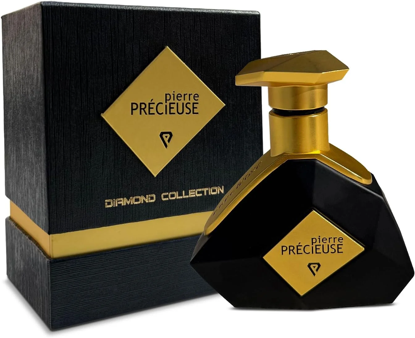 عطر унисекс премиум Pierre Precieuse Black Diamond 100ml ترکیبی از رایحه های جسورانه، لوکس بی انتها، جذابیت 24 ساعته برای هر رویداد (لیمو)