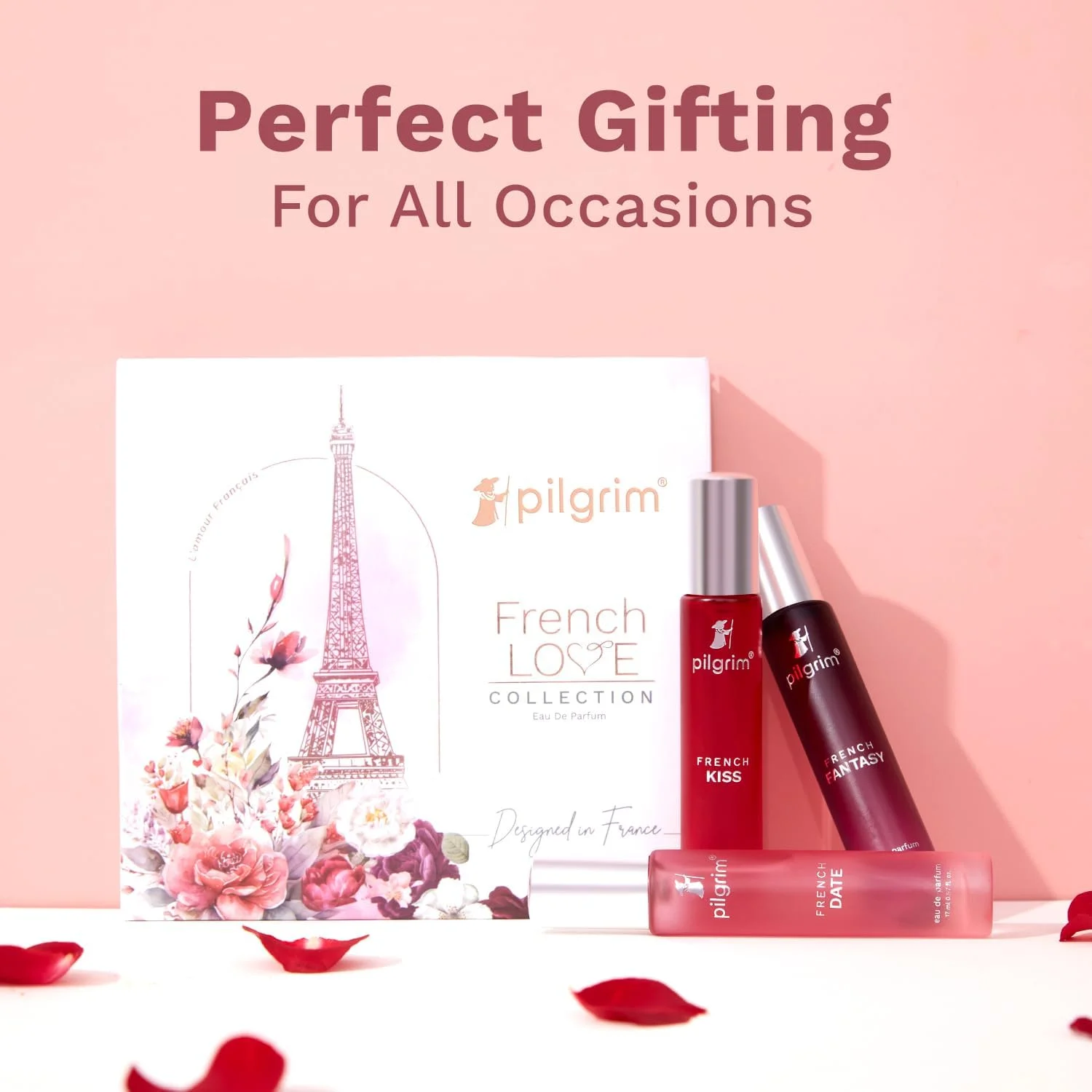 ست هدیه عطر زنانه پیلگریم مدل French Love Collection Premium Aerosol، 3 عدد 17 میلی لیتر | عطر آئروسل ماندگار | ادو پرفیوم | طراحی شده در فرانسه | رایحه تازه گل، شرقی و عنبر فوژه ست هدیه عطر زنانه پیلگریم مدل French Love Collection Premium Aerosol، 3 عدد 17 میلی لیتر | عطر آئروسل ماندگار | ادو پرفیوم | طراحی شده در فرانسه | رایحه تازه گل، شرقی و عنبر فوژه