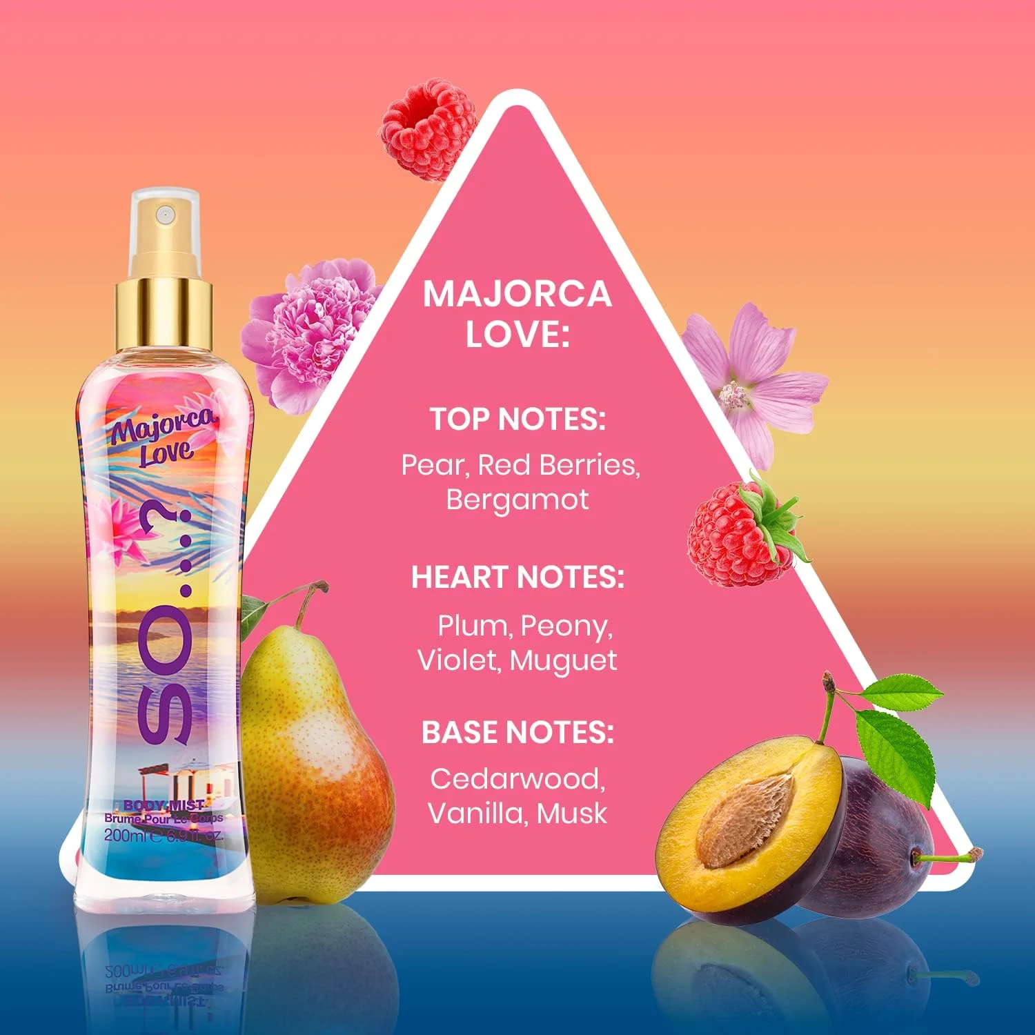 اسپری بدن زنانه سو...? Summer Escapes Majorca Love - عطر اسپری زنانه گرمسیری، نشاط بخش و ماندگار با رایحه های عجیب و غریب، 200 میلی لیتر اسپری بدن زنانه سو...? Summer Escapes Majorca Love - عطر اسپری زنانه گرمسیری، نشاط بخش و ماندگار با رایحه های عجیب و غریب، 200 میلی لیتر