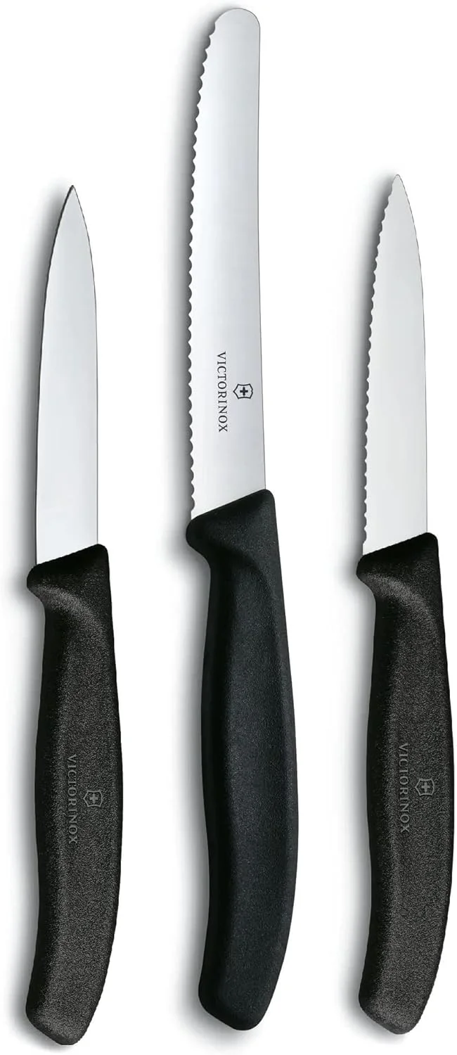 ست چاقوی پوست کن ویکتورینوکس Swiss Classic، 3 تکه مشکی 6.7113.3