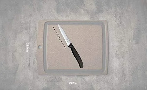 چاقوی پوست کن 4 اینچی ویکتورینوکس سوئیس کلاسیک با تیغه صاف، نوک نیزه ای، مشکی چاقوی پوست کن 4 اینچی ویکتورینوکس سوئیس کلاسیک با تیغه صاف، نوک نیزه ای، مشکی