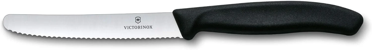 ست چاقوی آشپزخانه 5 تکه Victorinox Swiss Classic - پوست کن، کاربردی، حکاکی، چاقوهای نان - مشکی ست چاقوی آشپزخانه 5 تکه Victorinox Swiss Classic - پوست کن، کاربردی، حکاکی، چاقوهای نان - مشکی
