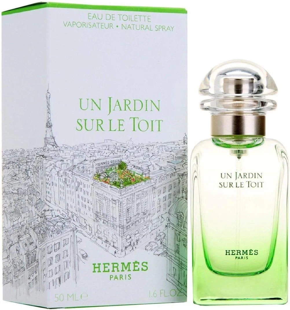 ادکلن унисекс Hermes Un Jardin Vaporizador HERMES PARIS A GARDEN SUR LE TOIT EAU DE TOILETTE 50ML VAPORIZER، مشکی، استاندارد UK
