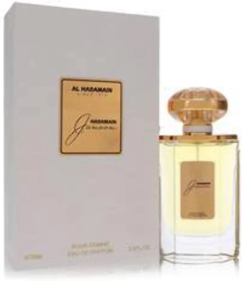 ادکلن زنانه حرمين جنون پور فم ادو پرفیوم 75 میلی لیتر - عطر گلی ماندگار برای زنان با رایحه رز، یاس، زنبق، وانیل و مشک - رایحه لوکس از برند الحرمین