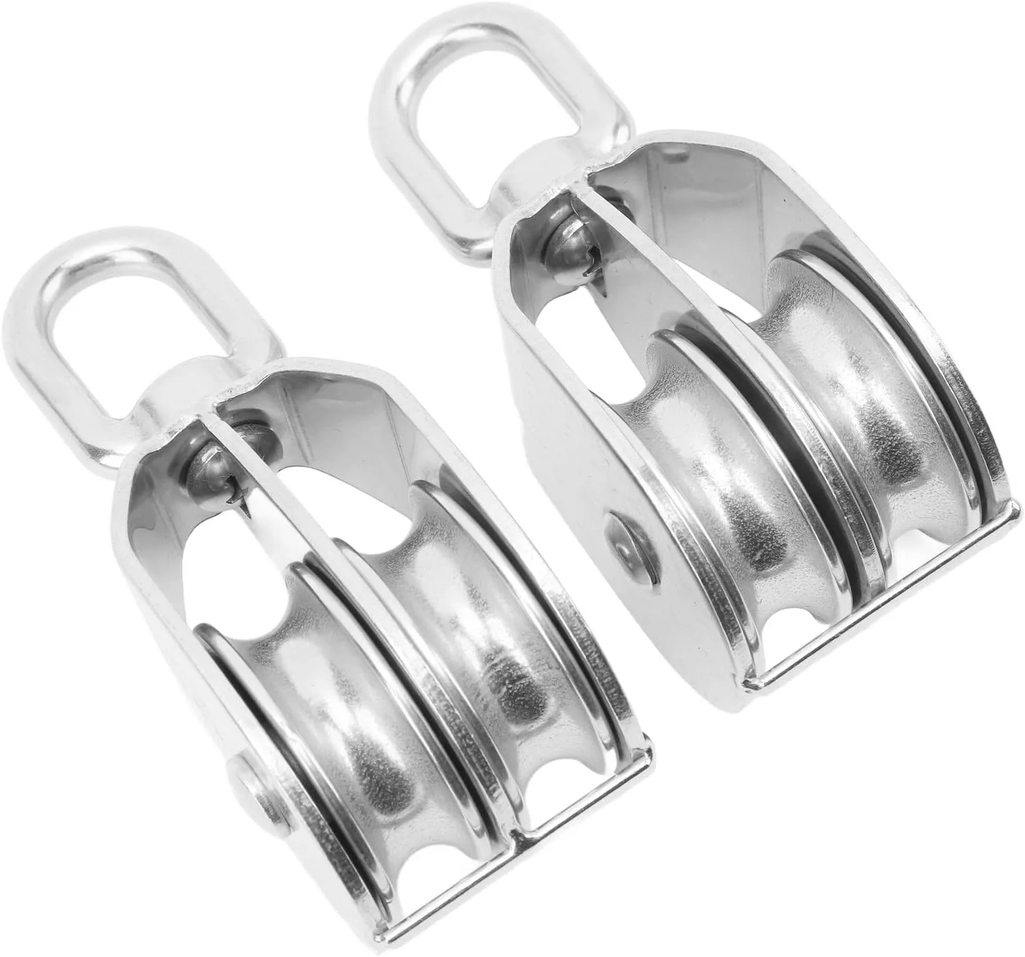 قرقره دوبل استیل ضد زنگ سنگین M50 با ظرفیت بارگیری 400 کیلوگرم برای بالابرهای صنعتی