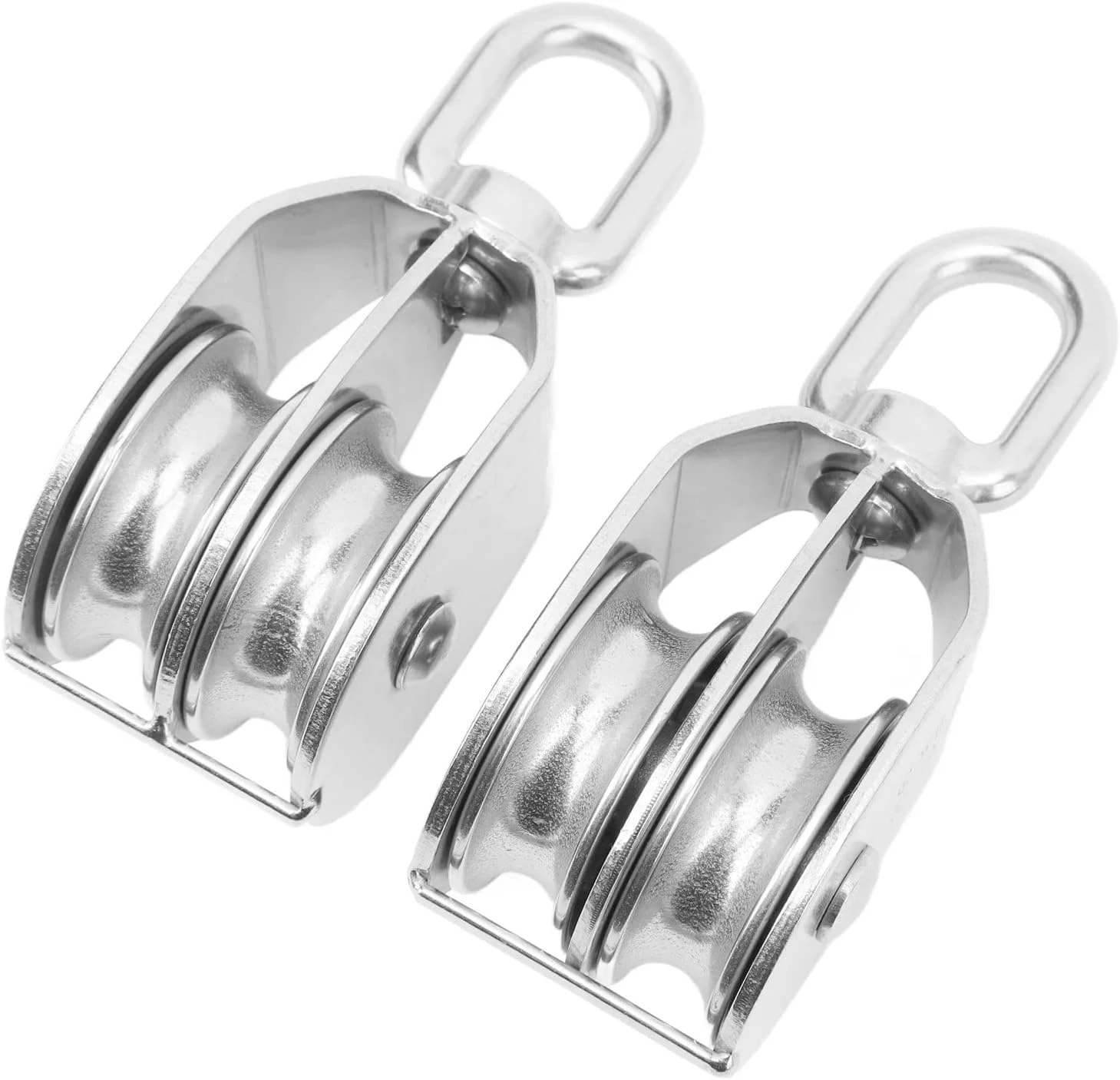 قرقره دوبل استیل ضد زنگ سنگین M50 با ظرفیت بارگیری 400 کیلوگرم برای بالابرهای صنعتی