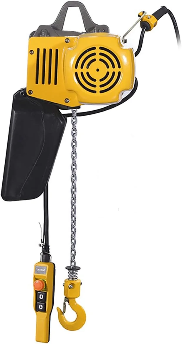 بالابر برقی 750 وات SATUREY، بالابر زنجیره ای برقی قلاب دار غیر دستی 380 ولت برای کارگاه/تجاری/انبار/گاراژ، 250 کیلوگرم
