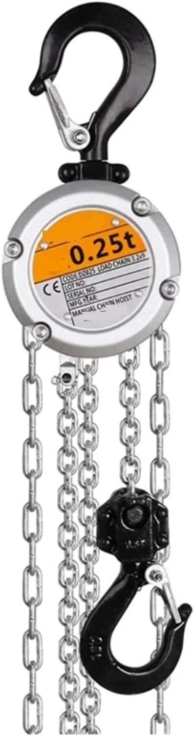 بالابر برقی SEFVGHDF با ظرفیت 0.25 تن و 0.5 تن، بالابر زنجیری دستی کوچک، نصب قلاب، گواهینامه لیفت، بلوک اهرمی دستی قابل حمل، فولاد منگنز