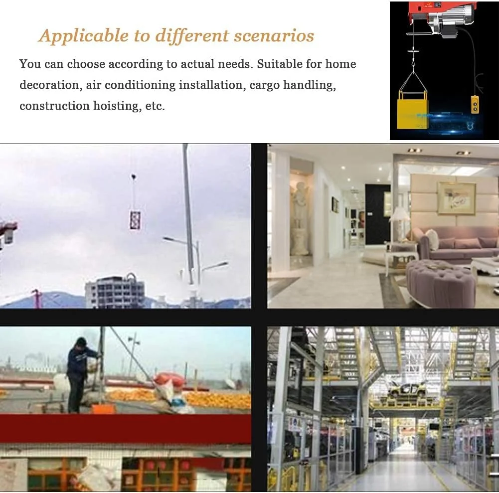 بالابر برقی کوچک خانگی SEFVGHDF، طناب فولادی 12 متری 100-125 کیلوگرم (تک قلاب)، 200-250 کیلوگرم (دو قلاب)، بالابر قرقره ای موتور 480-540 وات (PA300) (PA300) () بالابر برقی کوچک خانگی SEFVGHDF، طناب فولادی 12 متری 100-125 کیلوگرم (تک قلاب)، 200-250 کیلوگرم (دو قلاب)، بالابر قرقره ای موتور 480-540 وات (PA300) (PA300) ()