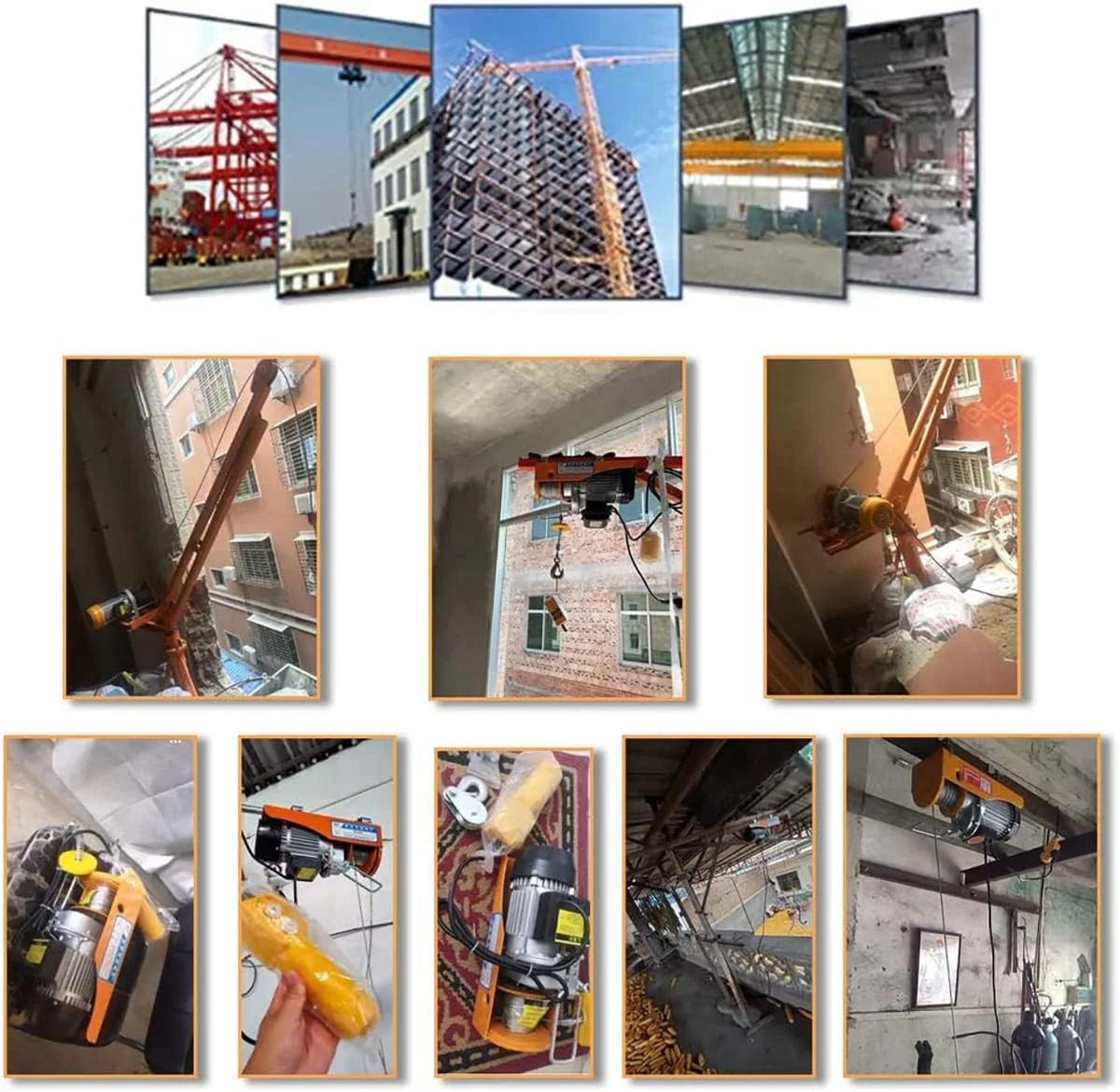 بالابر برقی SATUREY، جرثقیل بالابر کوچک با کنترل از راه دور بی سیم، ابزار بالابر برقی لیفتراک برای مصارف تجاری/خانگی/انبار/گاراژ، 510 وات، 12 متر بالابر برقی SATUREY، جرثقیل بالابر کوچک با کنترل از راه دور بی سیم، ابزار بالابر برقی لیفتراک برای مصارف تجاری/خانگی/انبار/گاراژ، 510 وات، 12 متر