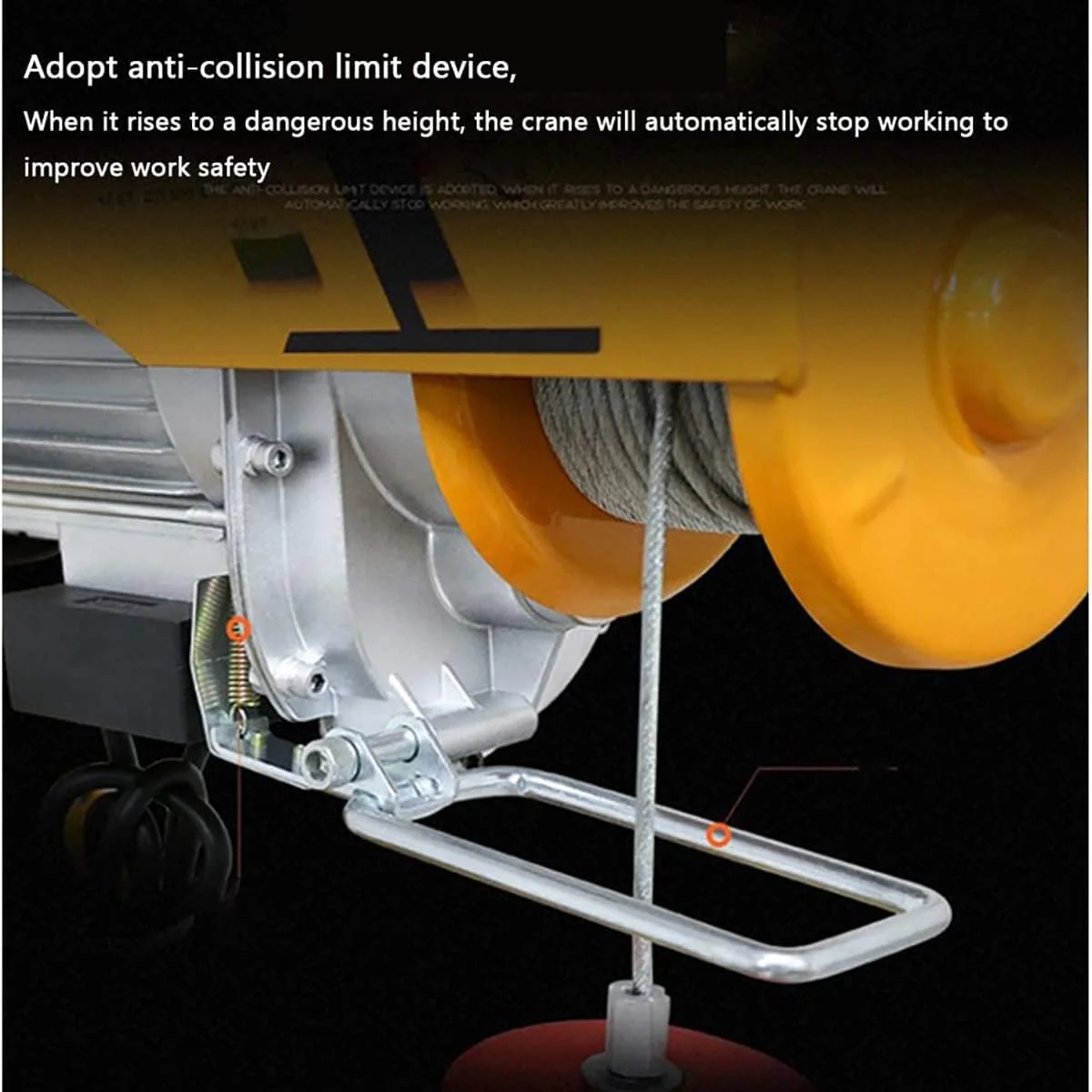 بالابر برقی SATUREY، جرثقیل بالابر کوچک با کنترل از راه دور بی سیم، ابزار بالابر برقی لیفتراک برای مصارف تجاری/خانگی/انبار/گاراژ، 510 وات، 12 متر بالابر برقی SATUREY، جرثقیل بالابر کوچک با کنترل از راه دور بی سیم، ابزار بالابر برقی لیفتراک برای مصارف تجاری/خانگی/انبار/گاراژ، 510 وات، 12 متر