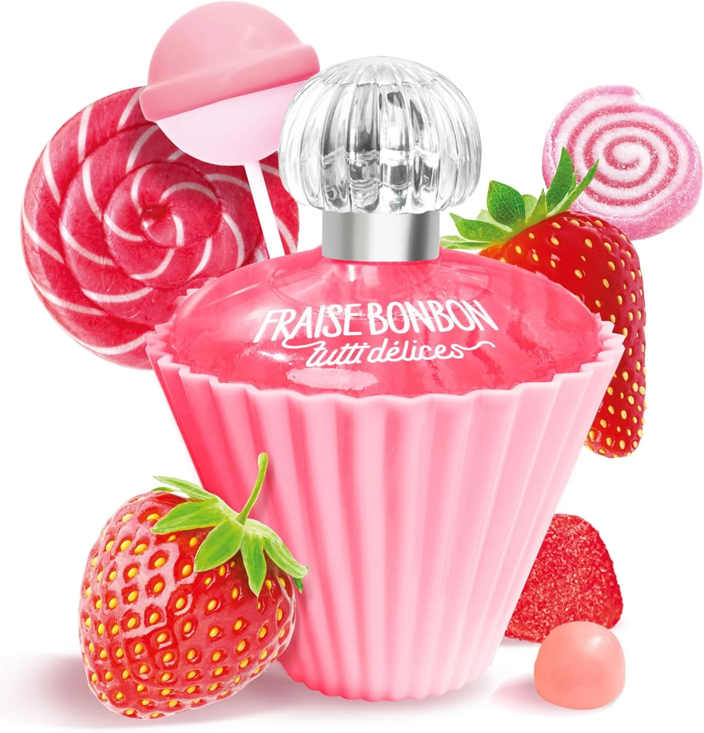 ادو تویلت زنانه TUTTI DELICES FRAISE BONBON بطری 50 میلی لیتری (1.7 fl.oz.) – رایحه شیرین برای بانوان از CORANIA