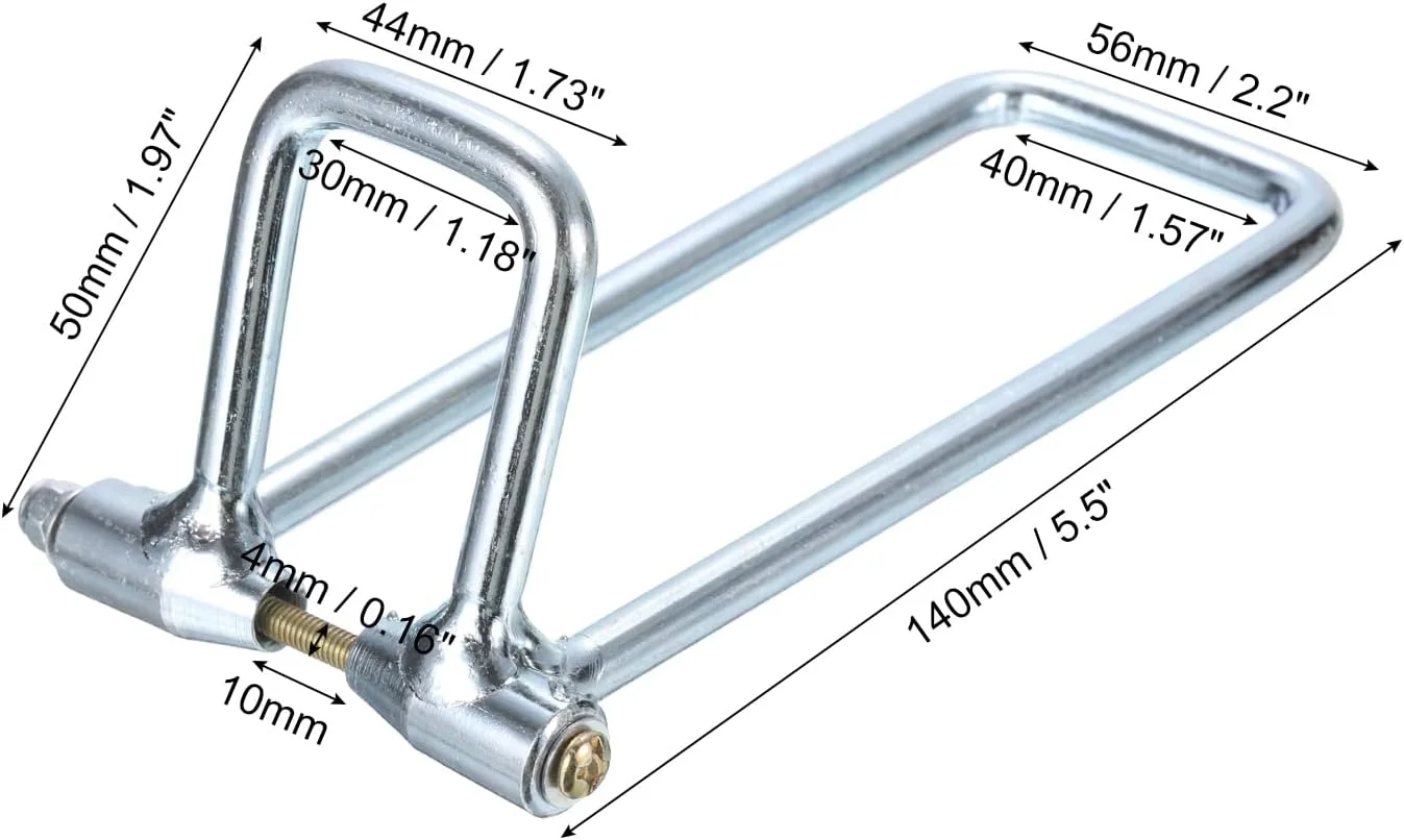 ست قفل قلاب PATIKIL، 2 اینچ 50 میلی متر، جایگزینی قلاب بالابر فلزی برای دستگاه های بالابر و توقف 2 تنی، نقره ای