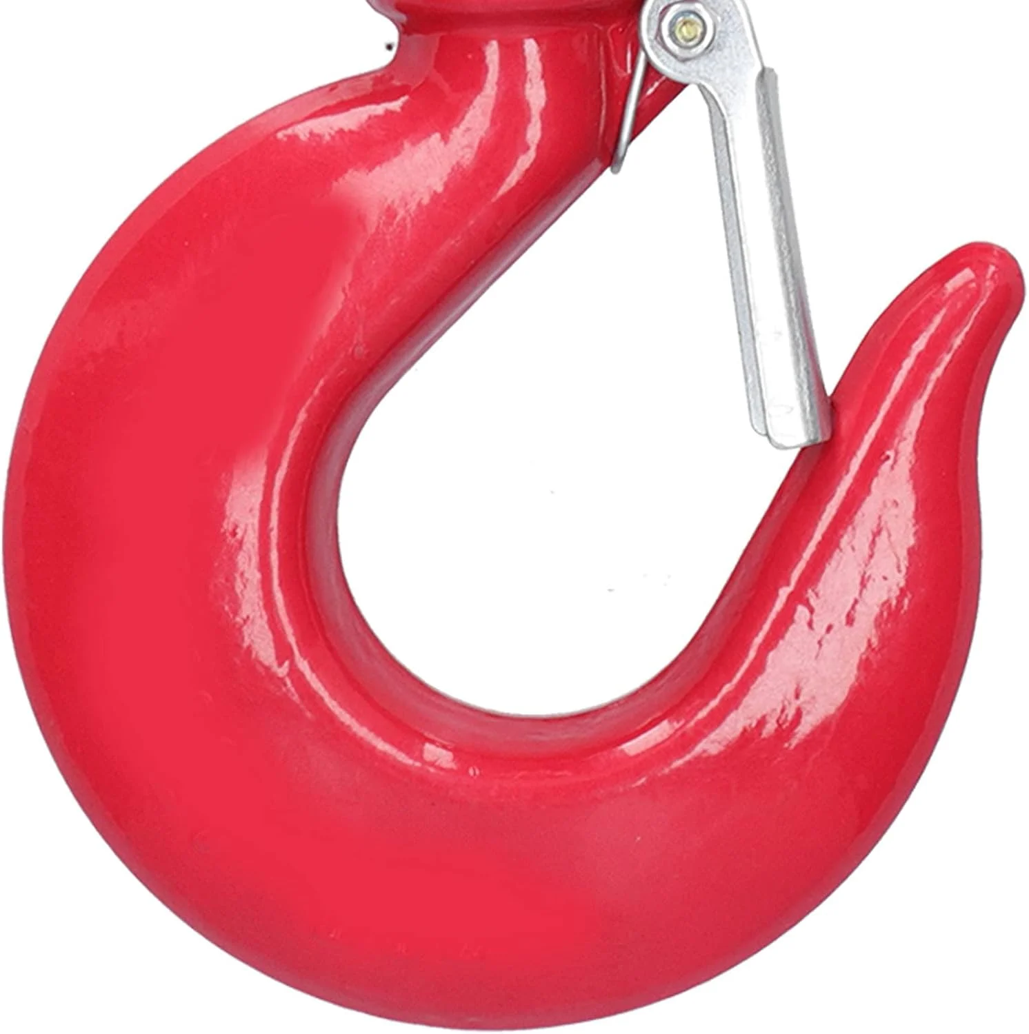 قلاب جرثقیل هیودو 2 تنی، نوع چرخشی اتصالات بالابر بارگیری 8 تن محدودیت بار کاری، قلاب فولادی آلیاژی برای بالابر کارخانه، تریلر، حمل و نقل بندر