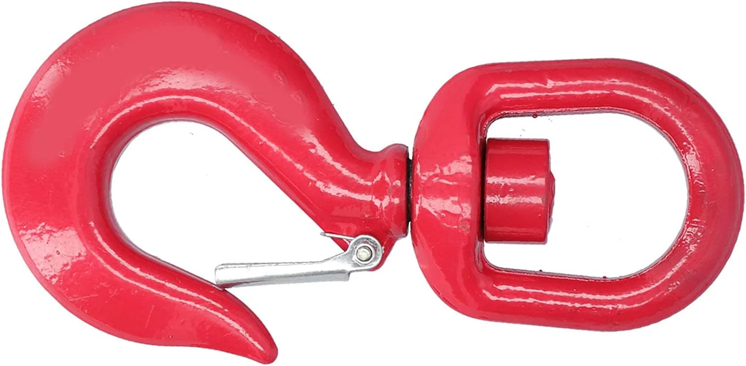 قلاب جرثقیل Eacam، فولاد آلیاژی چرخان 360 درجه، نیروی شکست 12 تن، برای بالابر کارخانه، تریلرها و موارد دیگر