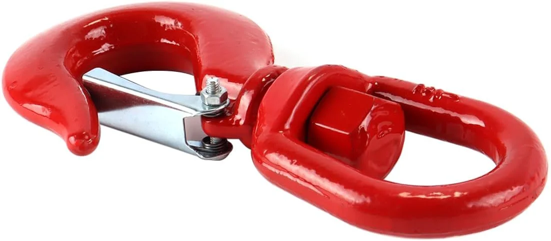 قلاب جرثقیل گردان Enwye ساخته شده از فولاد آلیاژی آمریکایی با ظرفیت بار 2 تن، قلاب بالابر قوی و بادوام برای تریلرهای حمل و نقل بندری، ساخت و ساز و تجهیزات صنعتی