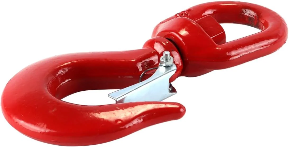 قلاب جرثقیل گردان Enwye ساخته شده از فولاد آلیاژی آمریکایی با ظرفیت بار 2 تن، قلاب بالابر قوی و بادوام برای تریلرهای حمل و نقل بندری، ساخت و ساز و تجهیزات صنعتی