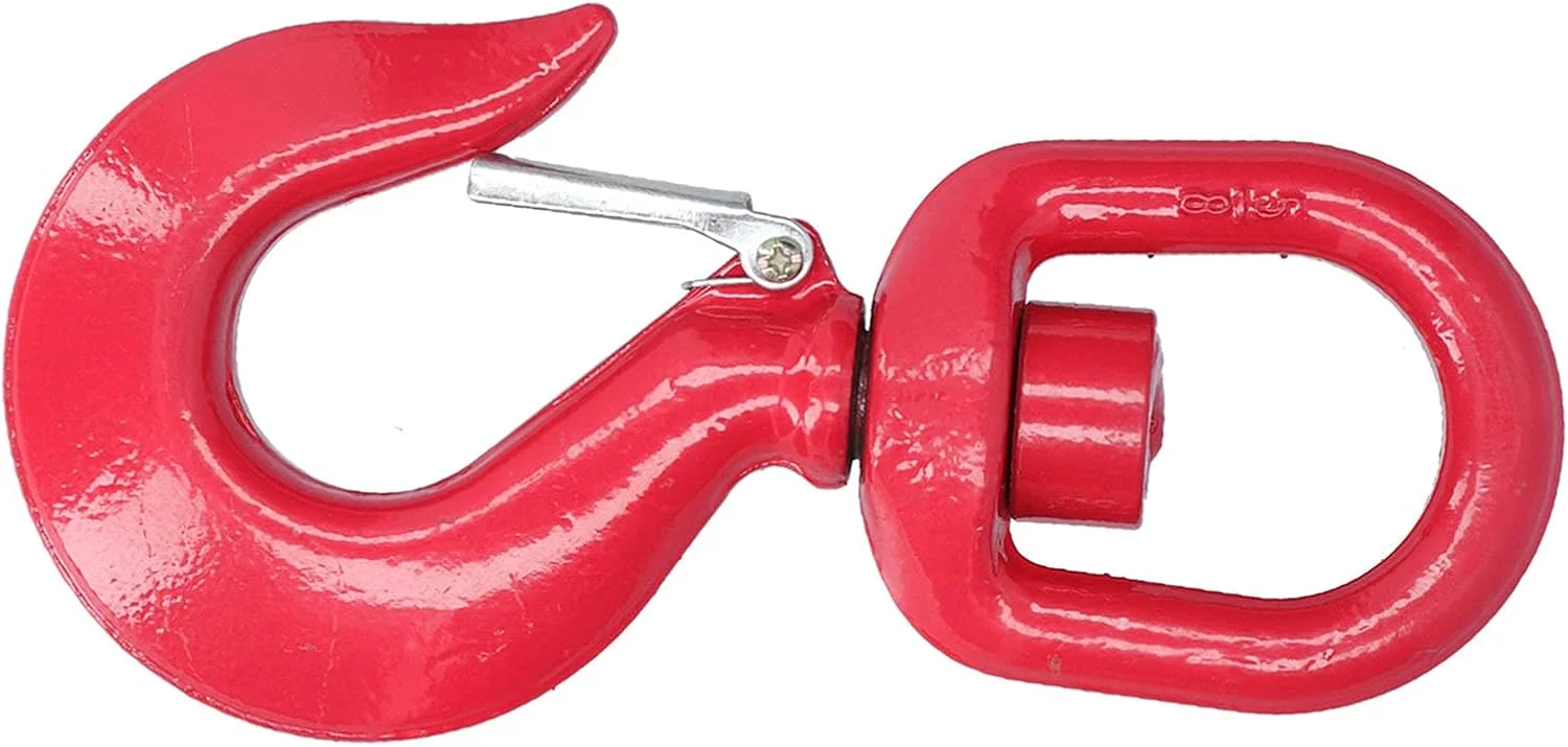 قلاب جرثقیل Eacam، فولاد آلیاژی چرخان 360 درجه، نیروی شکست 12 تن، برای بالابر کارخانه، تریلرها و موارد دیگر