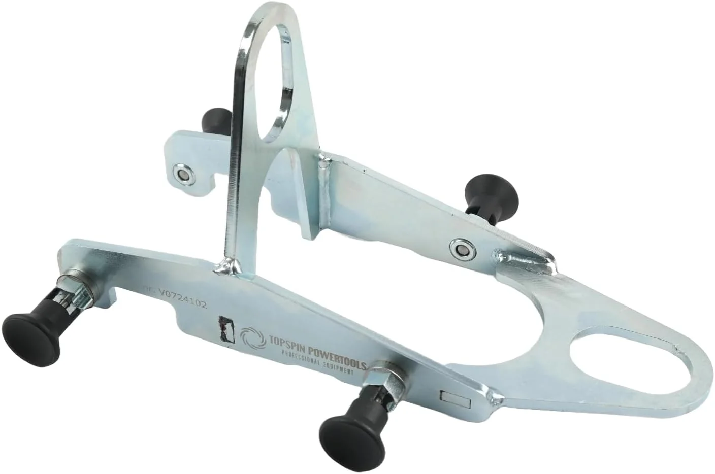 میله بالابر GRABO V-120 با پیچ و مهره فنری برای مونتاژ سریع، بالابری ایمن روی هر 4 چشمی فولادی، مناسب برای بیل مکانیکی یا لیفتراک