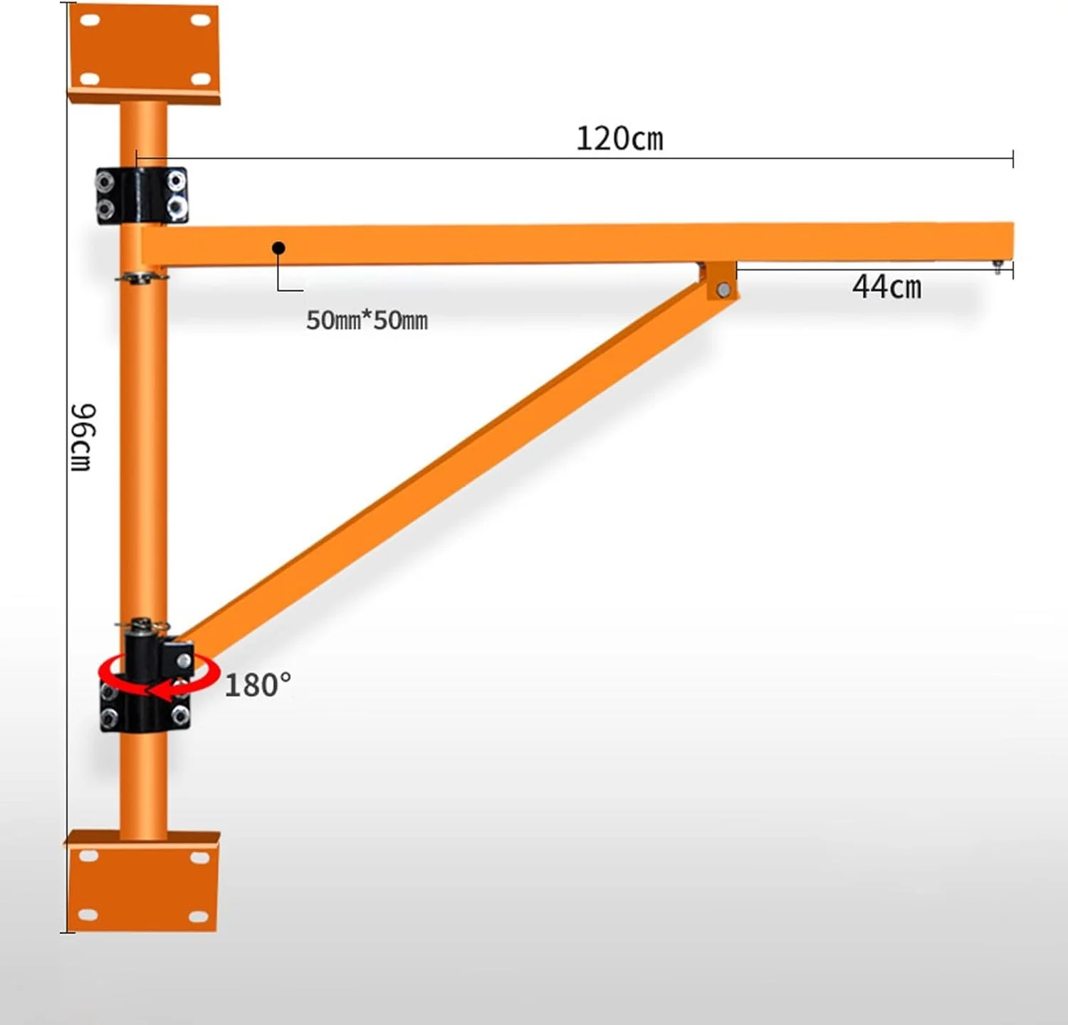 جرثقیل بازویی دیواری، بازوی چرخشی نگهدارنده بالابر برقی 220 پوندی با میله، جرثقیل بازویی کارگاهی با چرخش 180 درجه PA200-39FT(39.3FT) جرثقیل بازویی دیواری، بازوی چرخشی نگهدارنده بالابر برقی 220 پوندی با میله، جرثقیل بازویی کارگاهی با چرخش 180 درجه PA200-39FT(39.3FT)