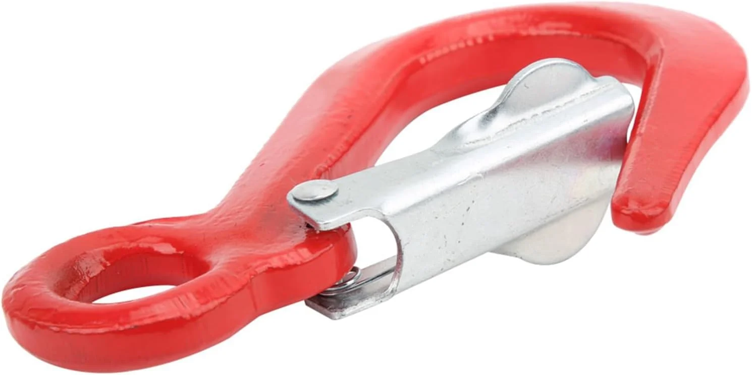 قلاب بالابر Eujgoov با ظرفیت 5000 پوند، طراحی ایمنی، قلاب بالابر قرمز رنگ از جنس فولاد آلیاژی برای ساخت کشتی