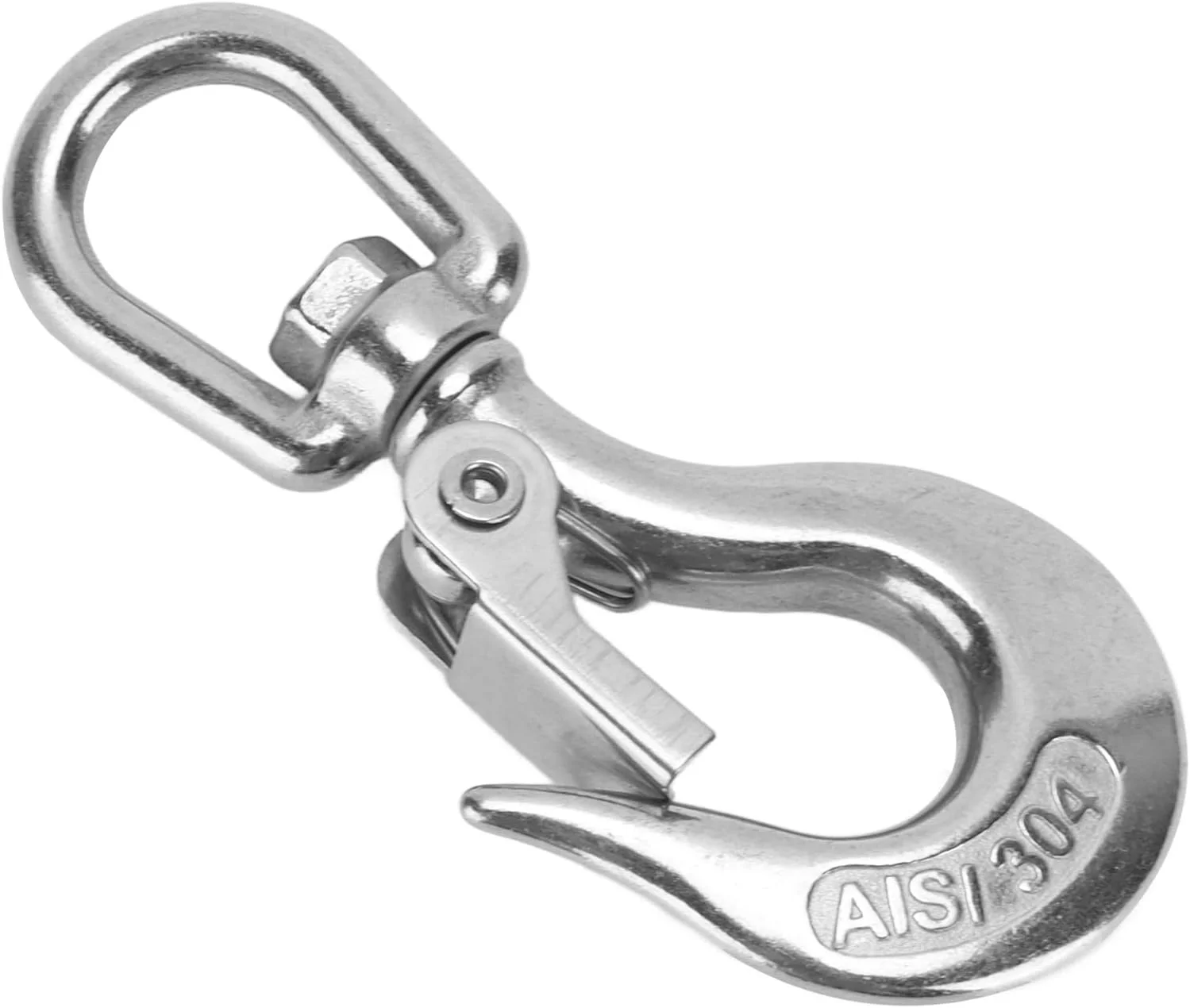 قلاب های ایمنی ViaGasaFamido، قلاب های بالابر عمودی هاب ایمنی استیل ضد زنگ برای بارگیری و تخلیه، طناب، گرفتن (1000 کیلوگرم)