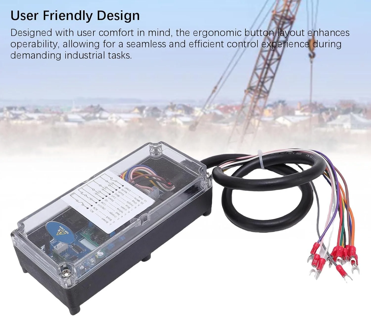 کنترل از راه دور صنعتی 8 دکمه Yechiry، کنترل از راه دور بی سیم جرثقیل با برد 100 متر، ضد آب، برای جرثقیل، نوار نقاله، CNC، ماشین آلات معدن زغال سنگ کنترل از راه دور صنعتی 8 دکمه Yechiry، کنترل از راه دور بی سیم جرثقیل با برد 100 متر، ضد آب، برای جرثقیل، نوار نقاله، CNC، ماشین آلات معدن زغال سنگ