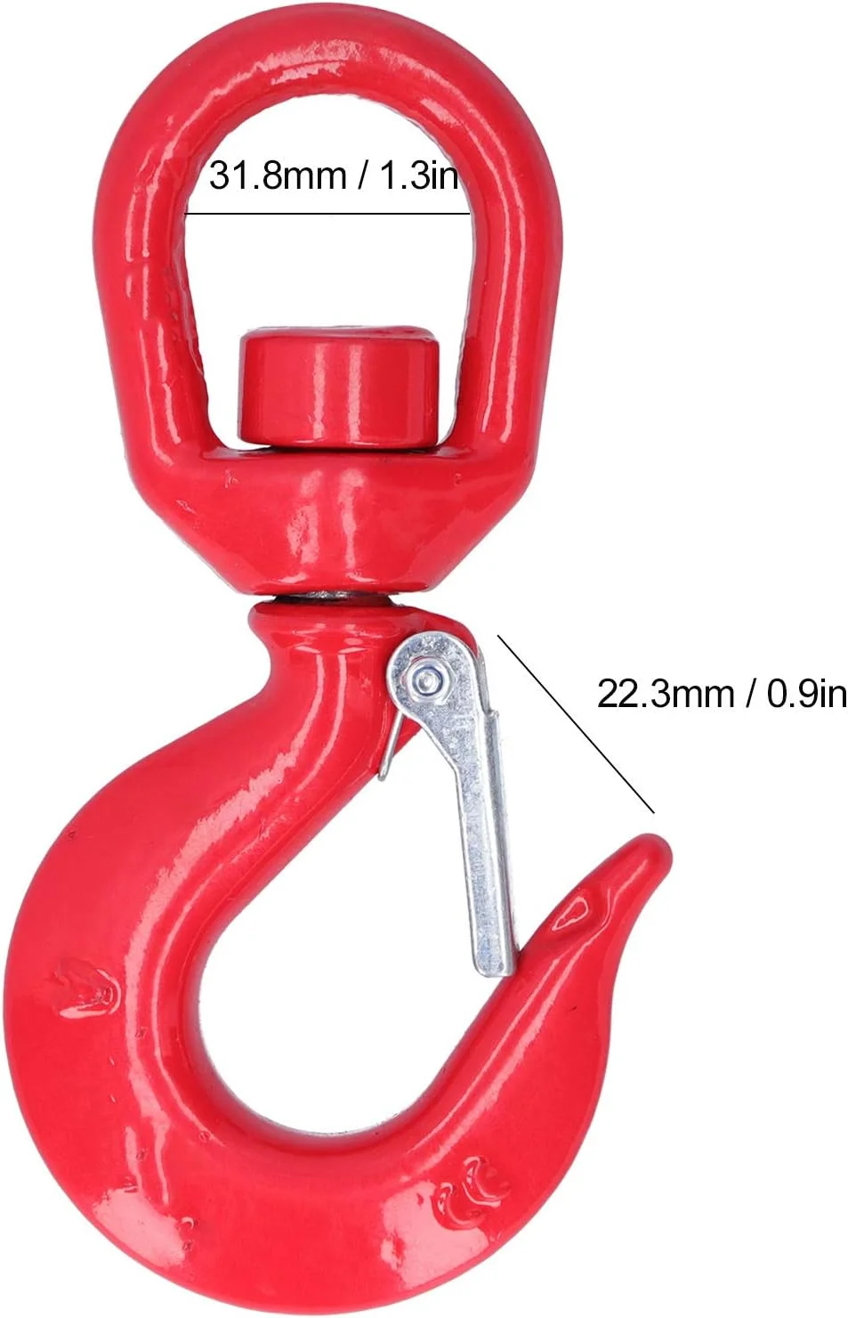 قلاب جرثقیل 1 تنی Domary، گیره ایمنی آلیاژ فولاد، لوازم صنعتی بالابر کانتینر قلاب جرثقیل 1 تنی Domary، گیره ایمنی آلیاژ فولاد، لوازم صنعتی بالابر کانتینر