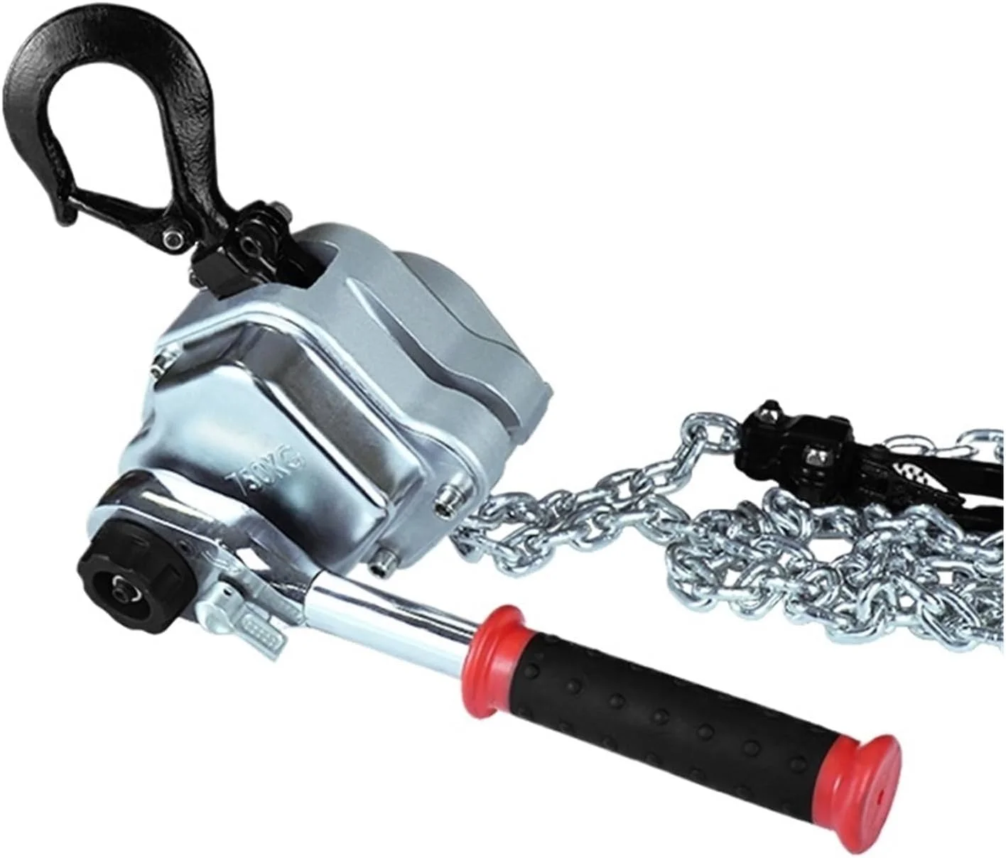 آچار زنجیری آلیاژ آلومینیوم، بالابر اهرمی قابل حمل، بالابر دستی جرثقیل با عملکرد دستی برای بلند کردن 0.45/1.5 تن (1.5 متر، 1.5 تن) آچار زنجیری آلیاژ آلومینیوم، بالابر اهرمی قابل حمل، بالابر دستی جرثقیل با عملکرد دستی برای بلند کردن 0.45/1.5 تن (1.5 متر، 1.5 تن)