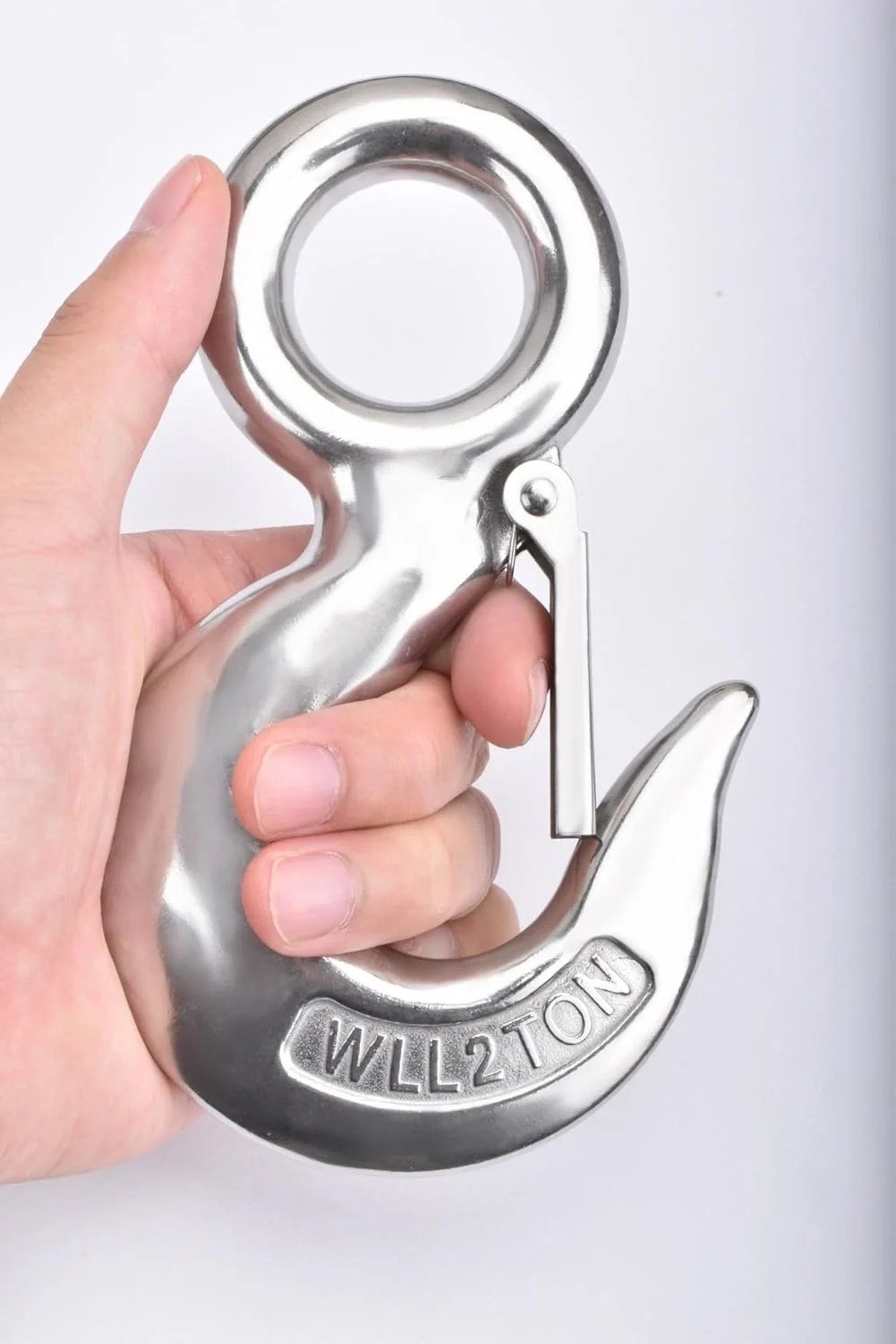 قلاب های گیره ای Alele، ترازوی جرثقیل 2 تنی، قلاب های لغزنده، لوازم جانبی طناب کشی قلاب بالابر سنگین از جنس استنلس استیل (قلاب های گیره ای 2000 کیلوگرمی)