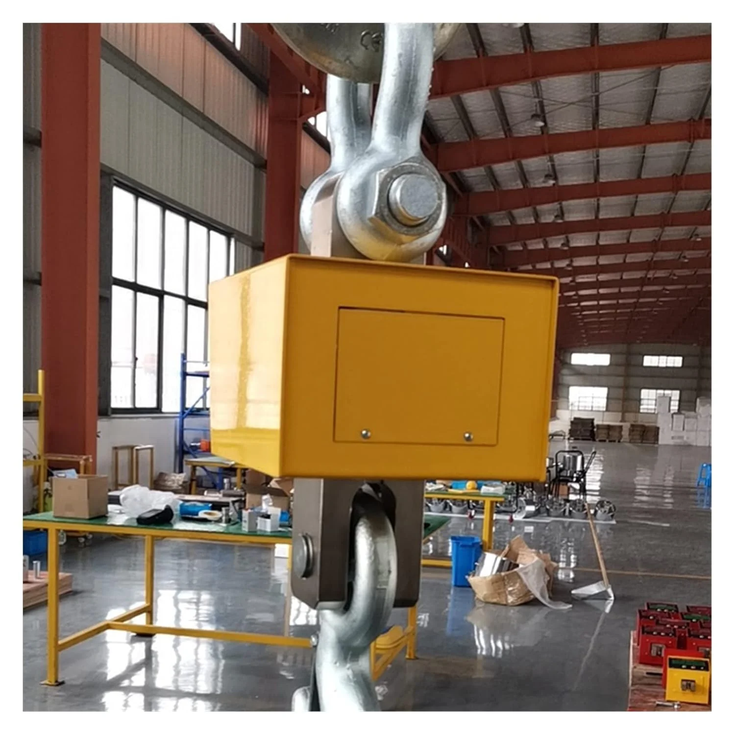 ترازوی جرثقیل دیجیتال 1 تا 30 تن، ترازوی اسکله، کارخانه فولاد، نوع قلاب بی سیم، قابلیت اطمینان بالا (OCS-DLZ-1T)