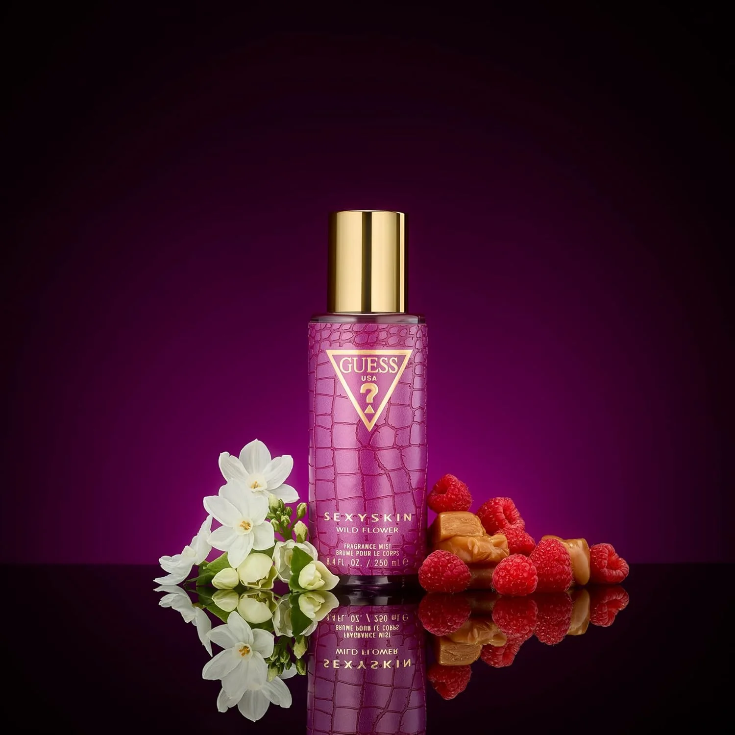 اسپری خوشبو کننده بدن زنانه گس مدل Sexy Skin Wild Flower حجم 250 میل
