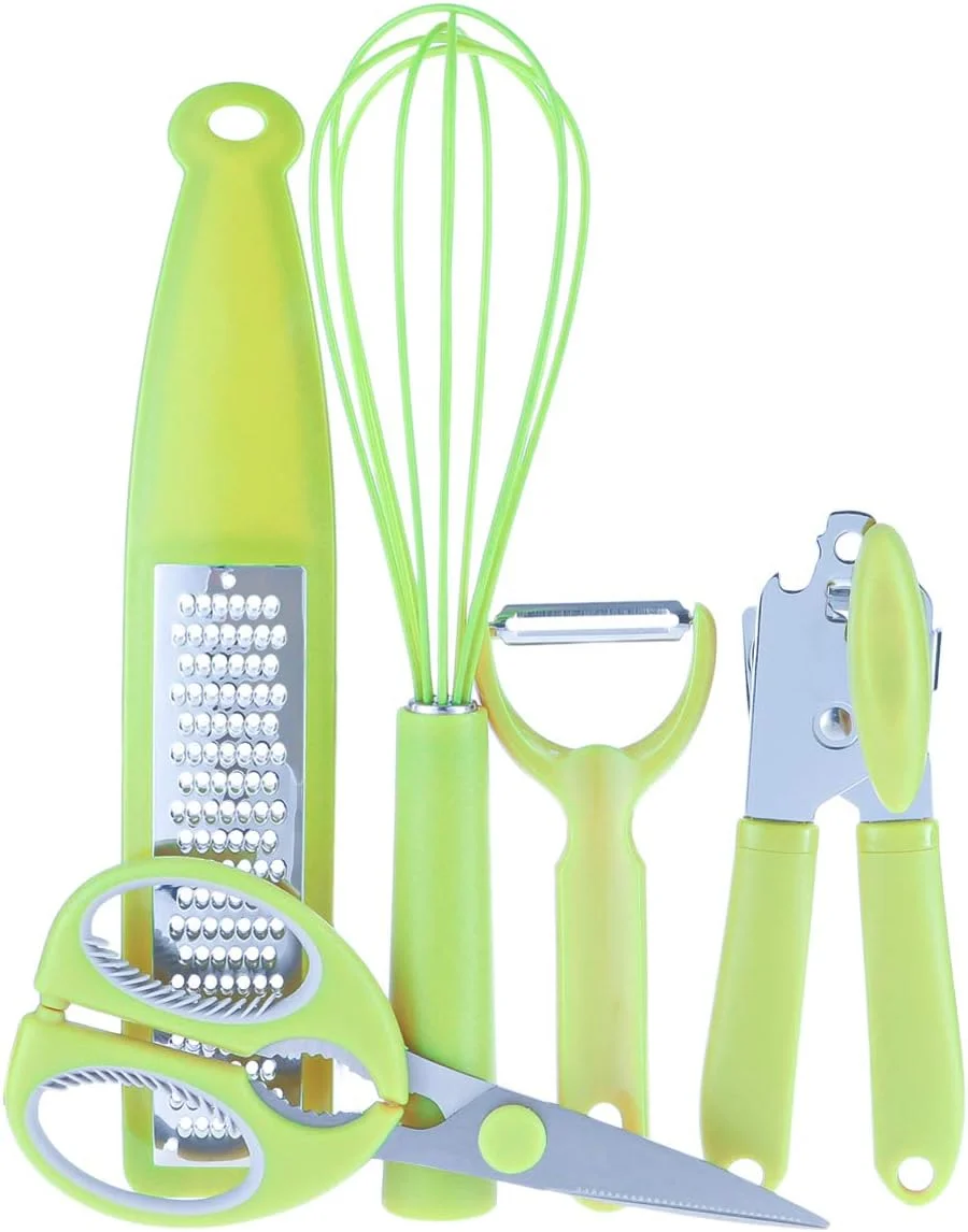 ست ابزار آشپزخانه پرستیژ - 5 تکه، سبز | ابزارهای ضروری آشپزی برای استفاده روزمره | PR46411