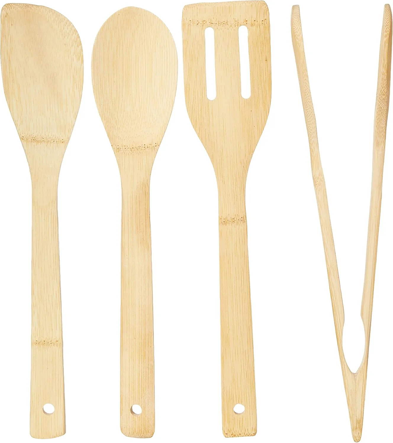 ست ابزار آشپزخانه بامبو پرستیژ - 5 تکه، قهوه ای | ظروف آشپزی سازگار با محیط زیست برای ظروف نچسب | PR42601 ست ابزار آشپزخانه بامبو پرستیژ - 5 تکه، قهوه ای | ظروف آشپزی سازگار با محیط زیست برای ظروف نچسب | PR42601