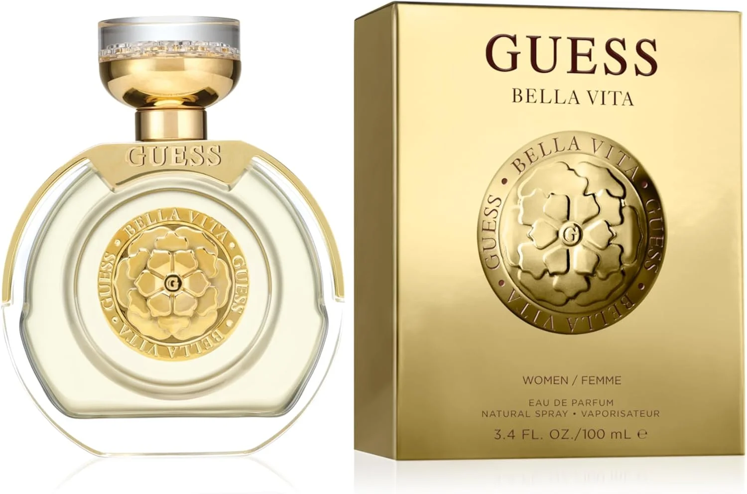 گس گس، عطر زنانه بلا ویتا ادو پرفیوم اسپری، طلایی، 100 میلی لیتر