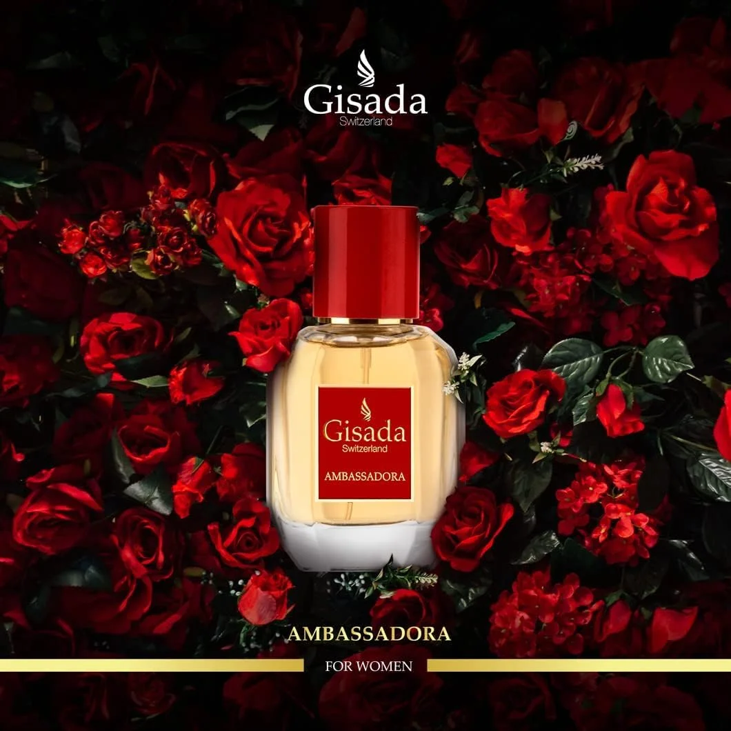 عطر زنانه گیسادا " - Ambassadora | 50 میلی لیتر | ادو پرفیوم | عطر زنانه | رایحه شرقی، شیرین، گلی و بسیار پر جنب و جوش زنانه | عطر زنانه | میوه ای شیرین و گرم و دنج برای شما" عطر زنانه گیسادا " - Ambassadora | 50 میلی لیتر | ادو پرفیوم | عطر زنانه | رایحه شرقی، شیرین، گلی و بسیار پر جنب و جوش زنانه | عطر زنانه | میوه ای شیرین و گرم و دنج برای شما"