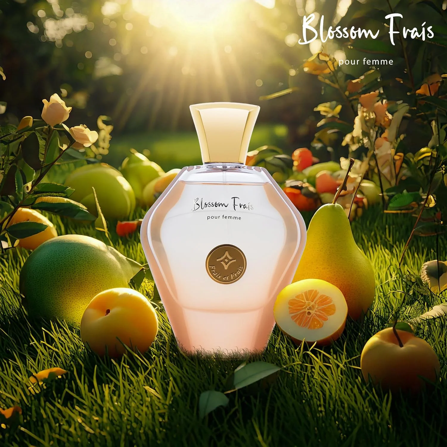 ادکلن زنانه فراس ات فراس Blossom Frais حجم 100 میلی لیتر - ادو پرفیوم - رایحه گلی میوه ای با نارنگی، گل صد تومانی و چوب صندل ادکلن زنانه فراس ات فراس Blossom Frais حجم 100 میلی لیتر - ادو پرفیوم - رایحه گلی میوه ای با نارنگی، گل صد تومانی و چوب صندل